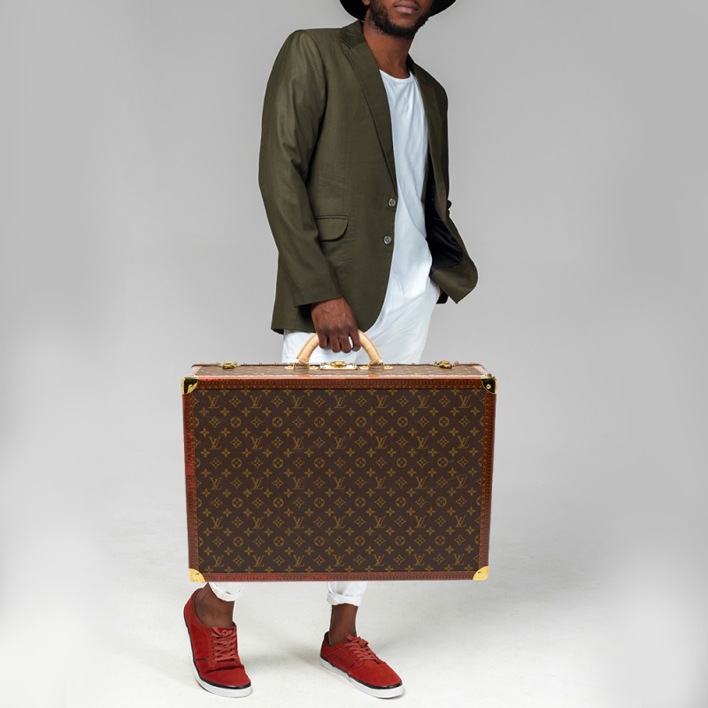 

Louis Vuitton Monogram Canvas Alzer 60 Trunk Case, Brown