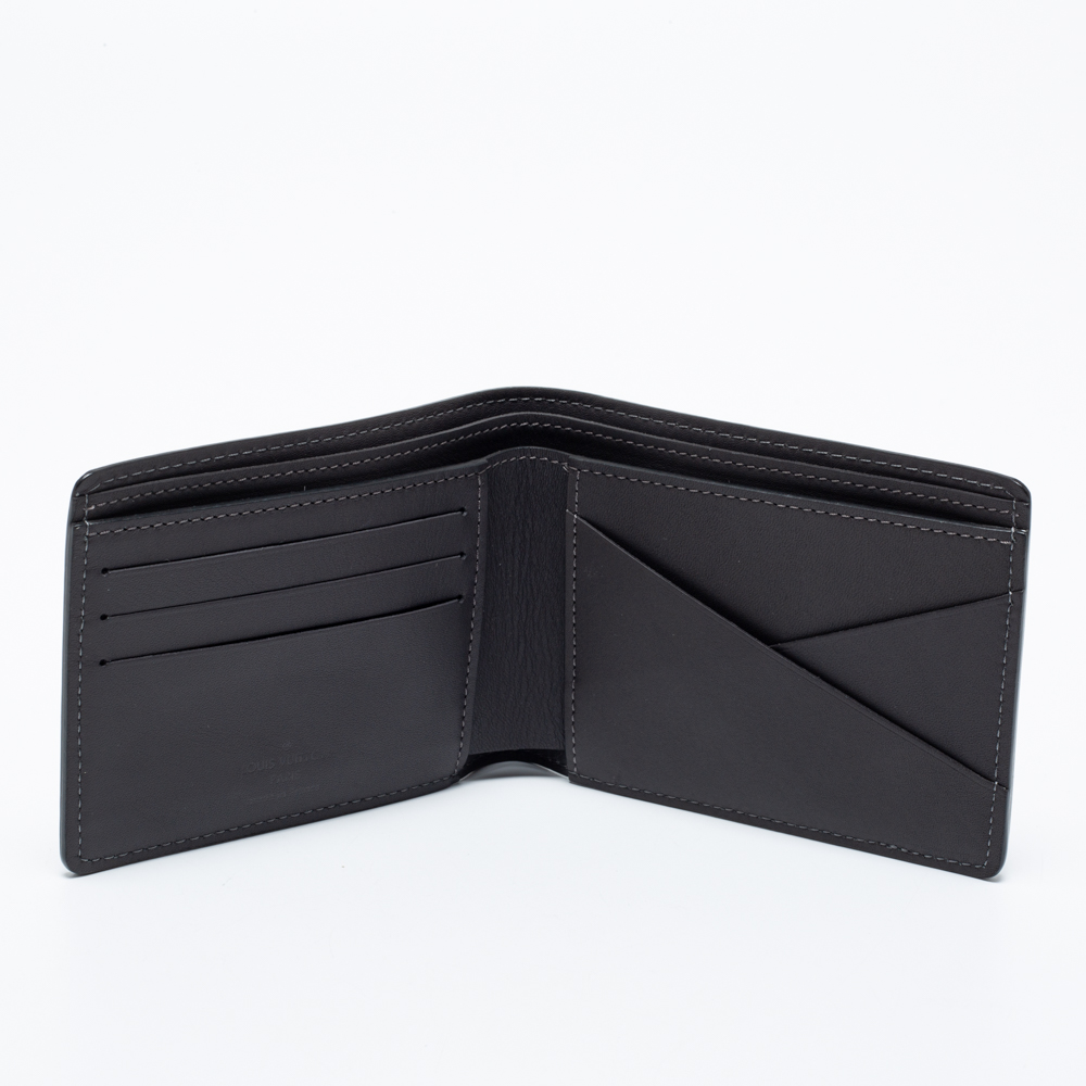 

Louis Vuitton Dark Grey Leather Multiple Wallet