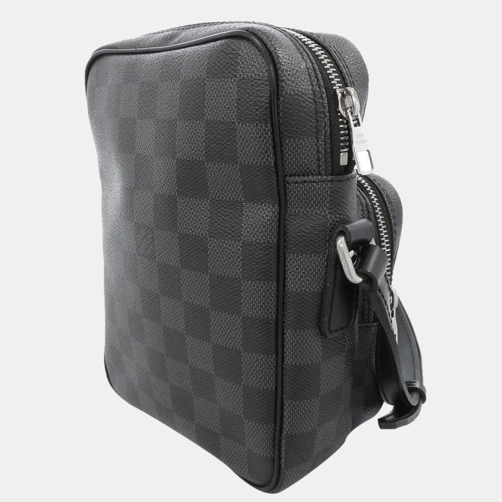 

Louis Vuitton Black Damier Graphite Canvas Rem Messenger Bag