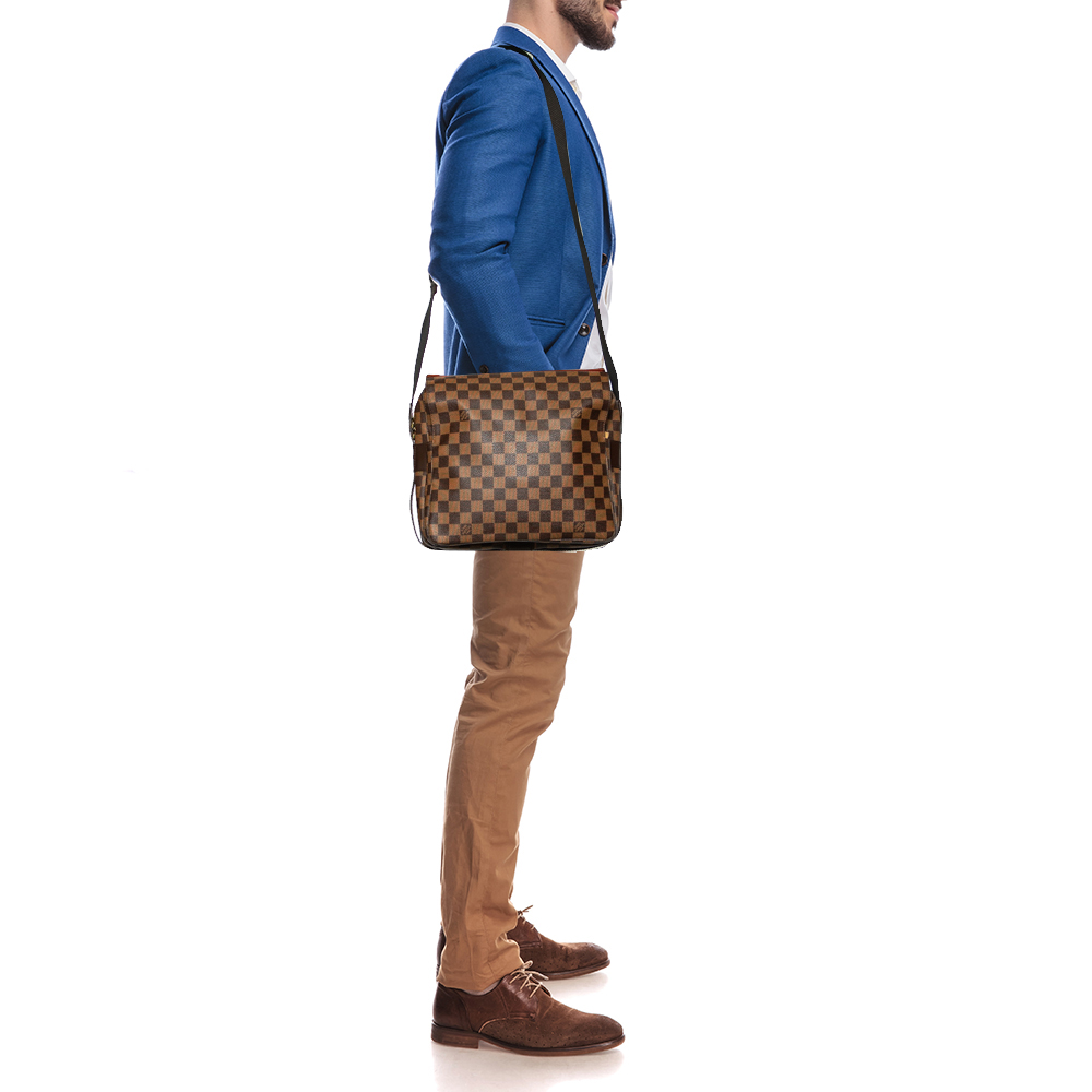 

Louis Vuitton Damier Ebene Canvas Naviglio Bag, Brown