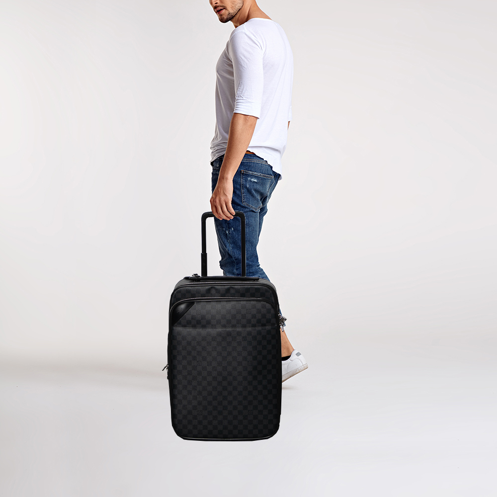

Louis Vuitton Damier Graphite Canvas Pegase Legere 50 Luggage Bag, Grey