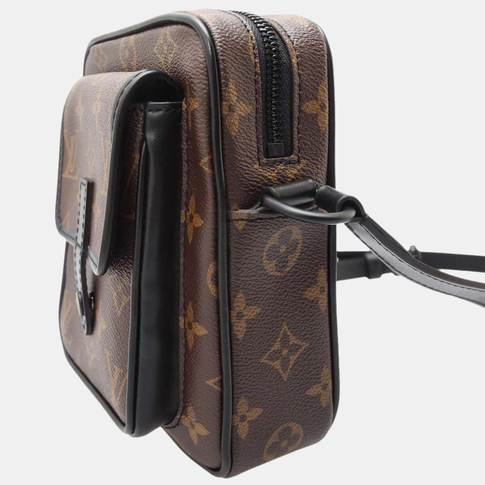 

Louis Vuitton Monogram Macassar Christopher Wearable Wallet, Brown