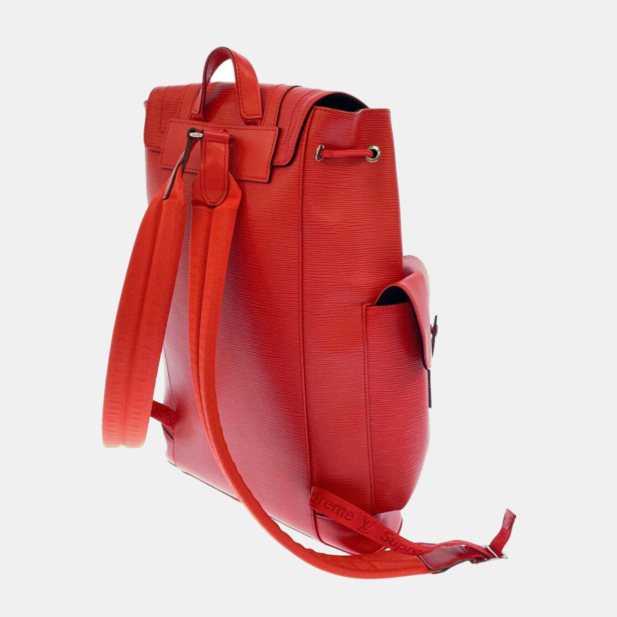 

Louis Vuitton X Supreme Red Epi Leather Christopher PM Backpack