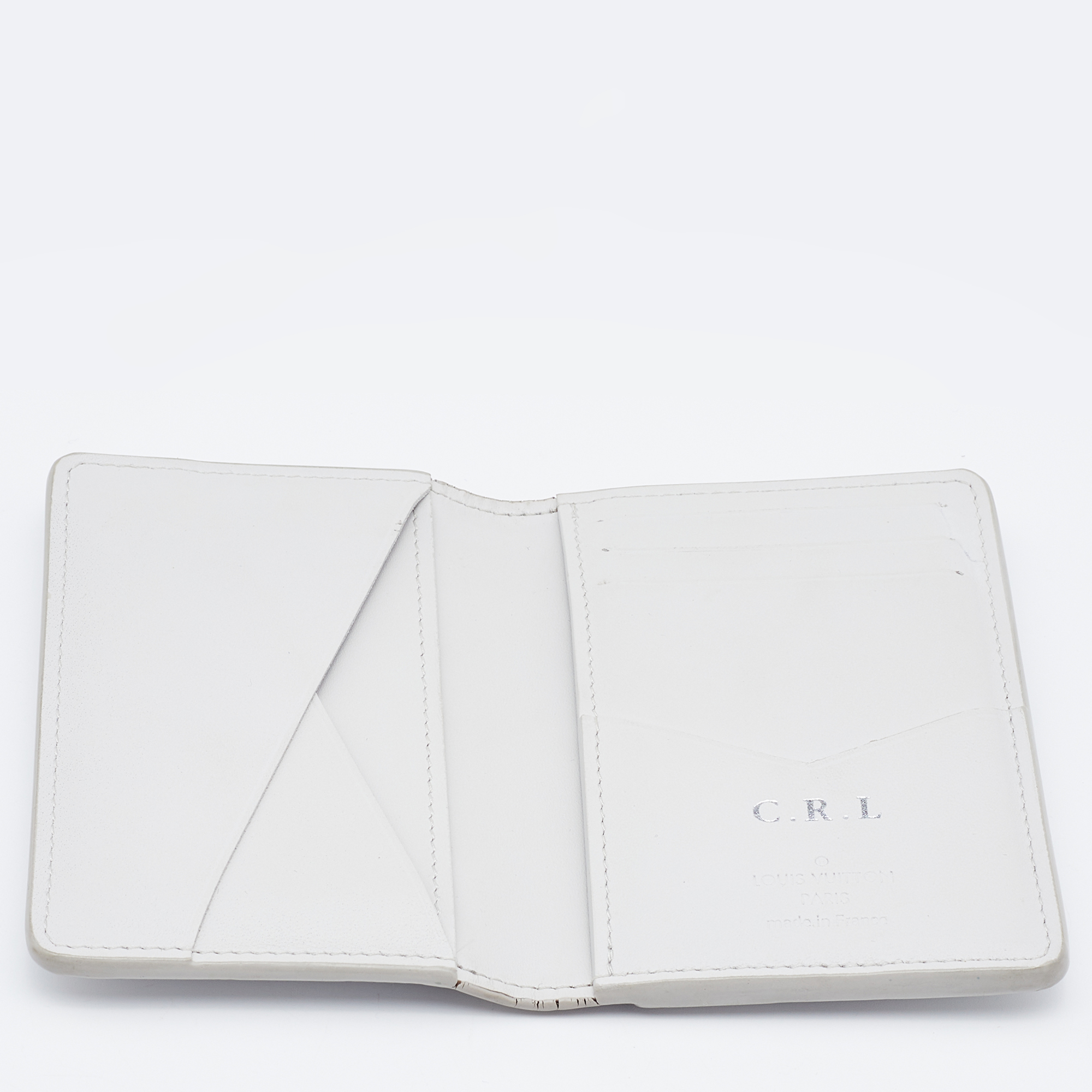 

Louis Vuitton Antarctica Damier Infini Leather Pocket Organizer, White