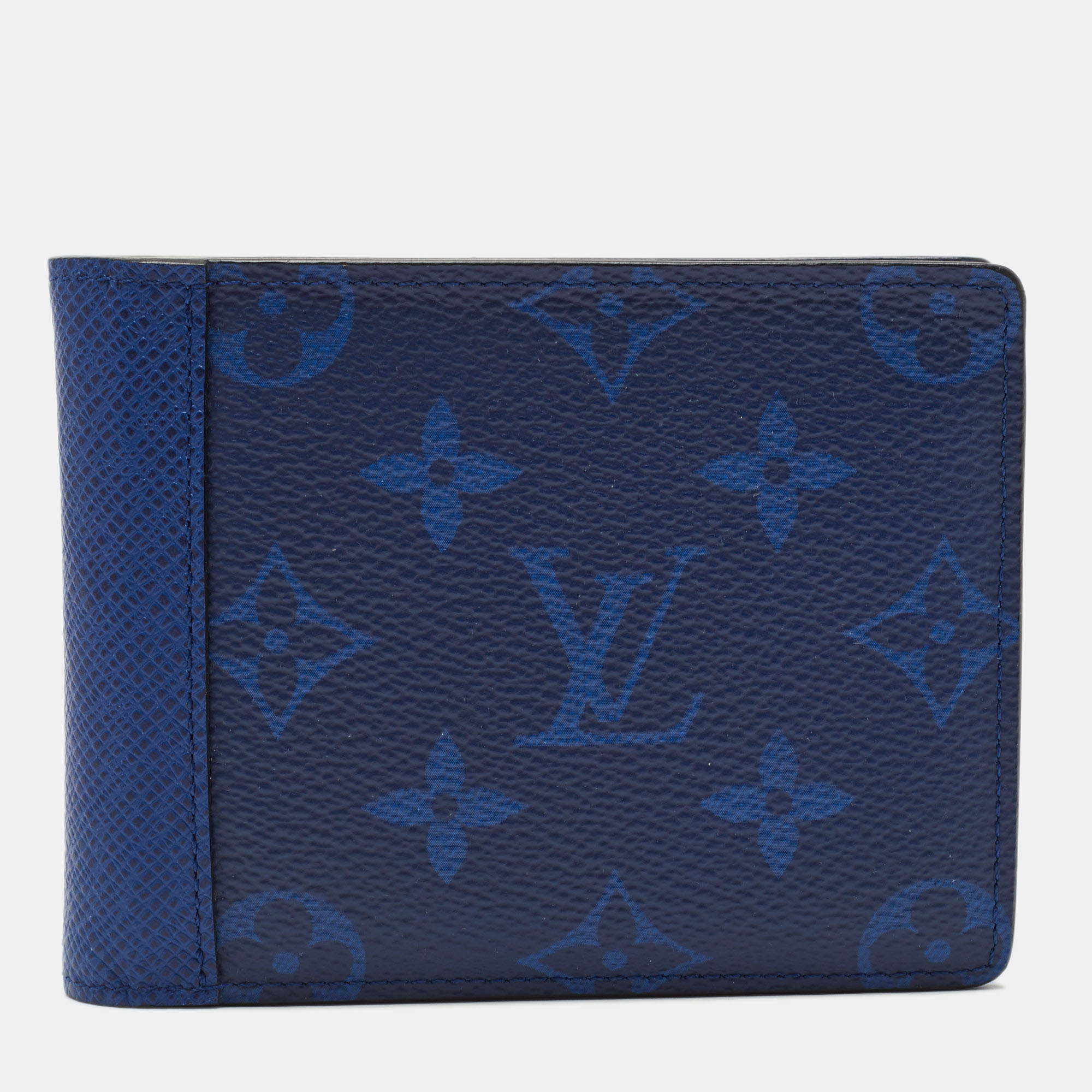 Louis Vuitton Cobalt Monogram Canvas and Taiga Leather Multiple Wallet ...