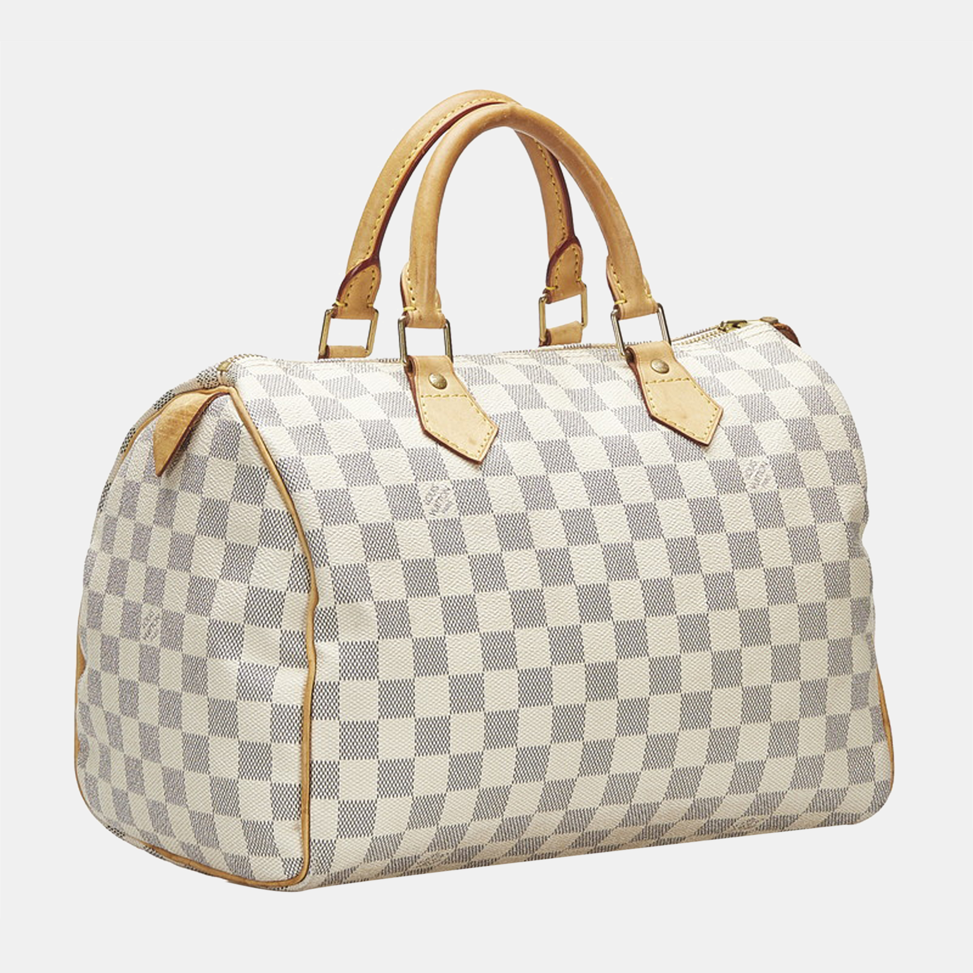 

Louis Vuitton White Damier Azur Canvas Speedy 35 Top Handle Bag