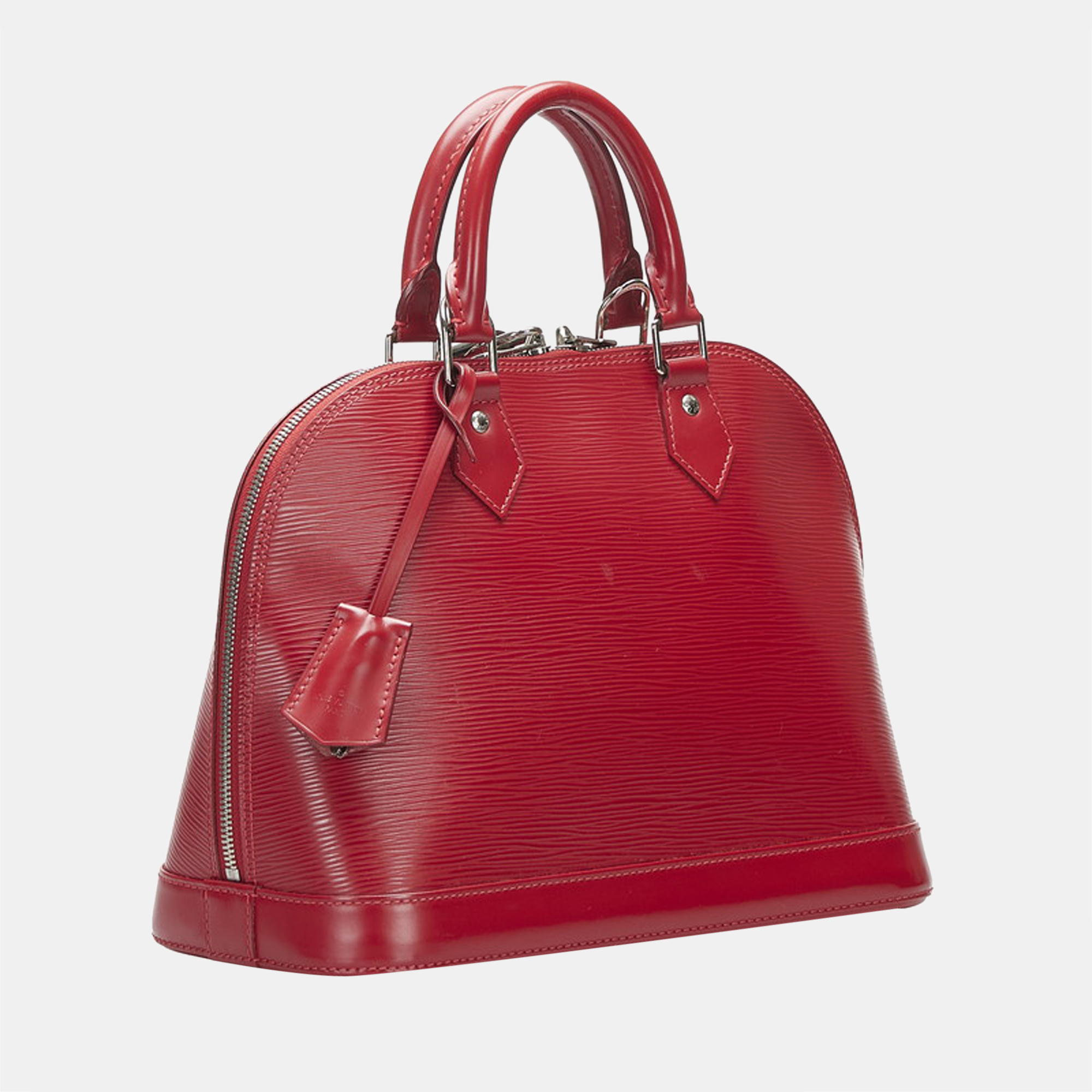 

Louis Vuitton Red Epi Leather Alma PM Top Handle Bag