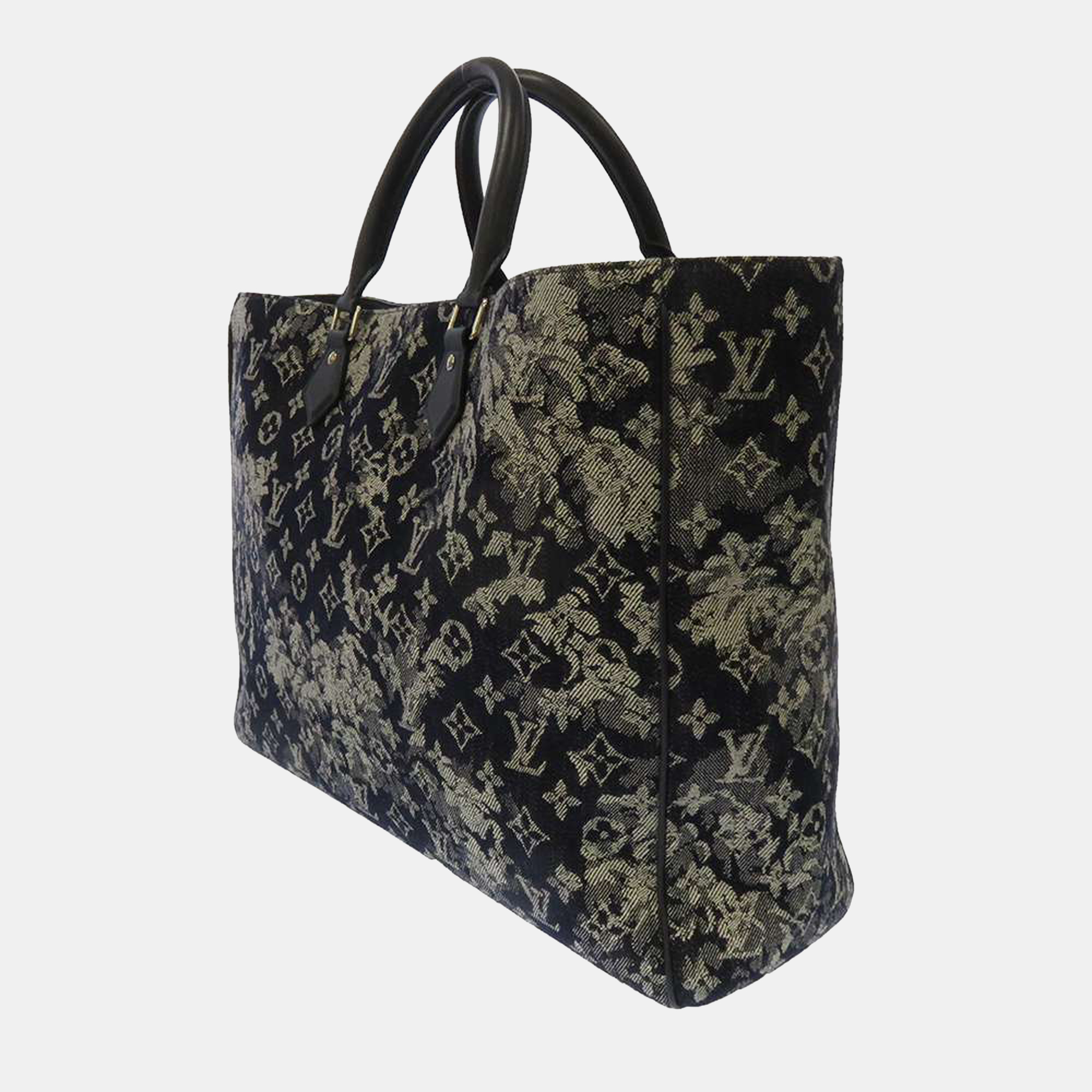 

Louis Vuitton Navy Blue Monogram Canvas Grand Sac Tapestry Tote Bag