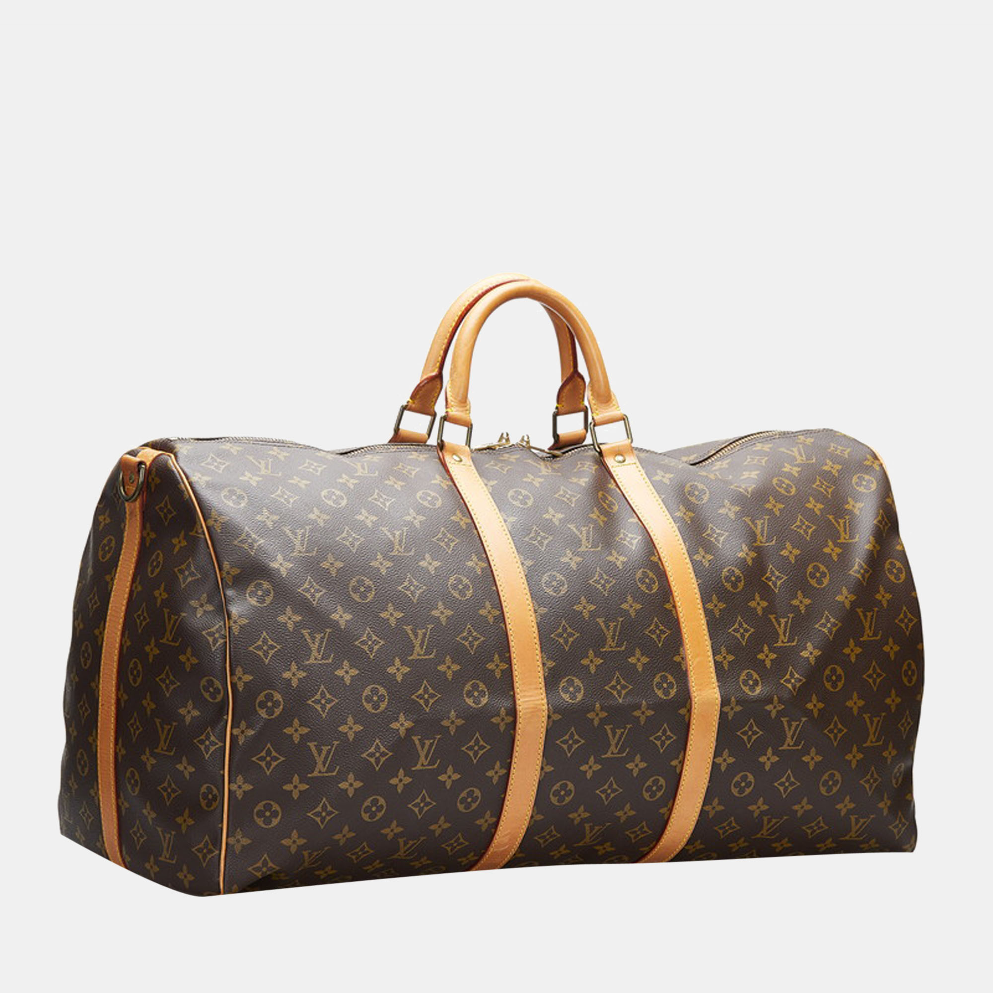 

Louis Vuitton Brown Monogram Canvas Keepall Bandouliere 60 Duffel Bag