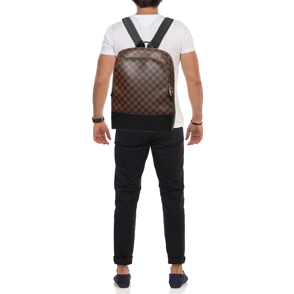 

Louis Vuitton Black Damier Ebene Canvas and Leather Jake Backpack