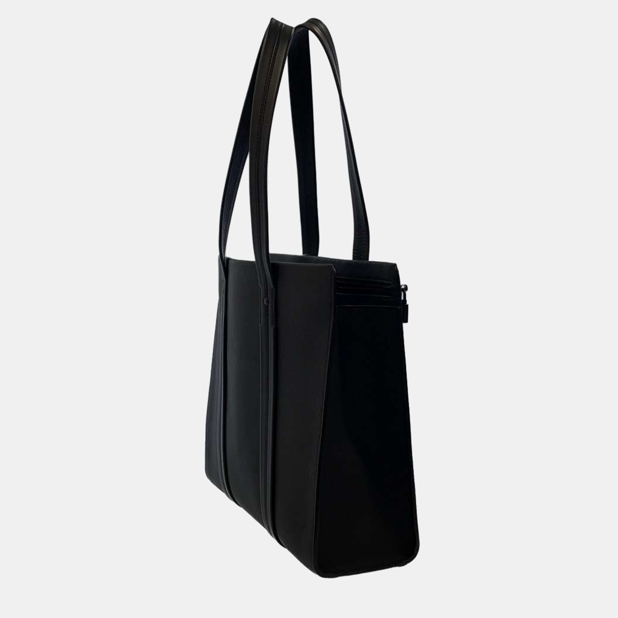 

Louis Vuitton Black Leather Aerogram Tote Bag
