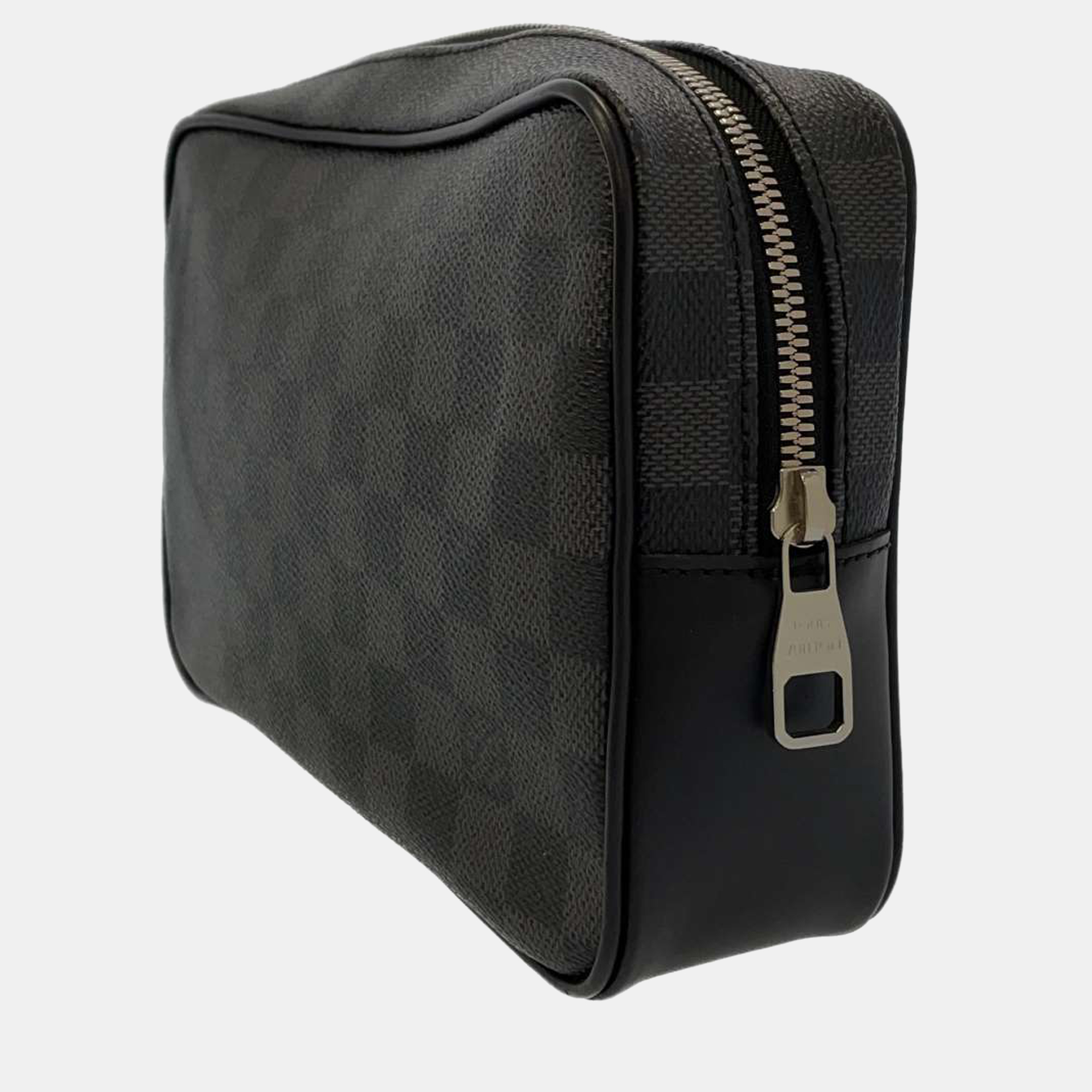 

Louis Vuitton Black Damier Graphite Canvas Kasai Clutch Bag