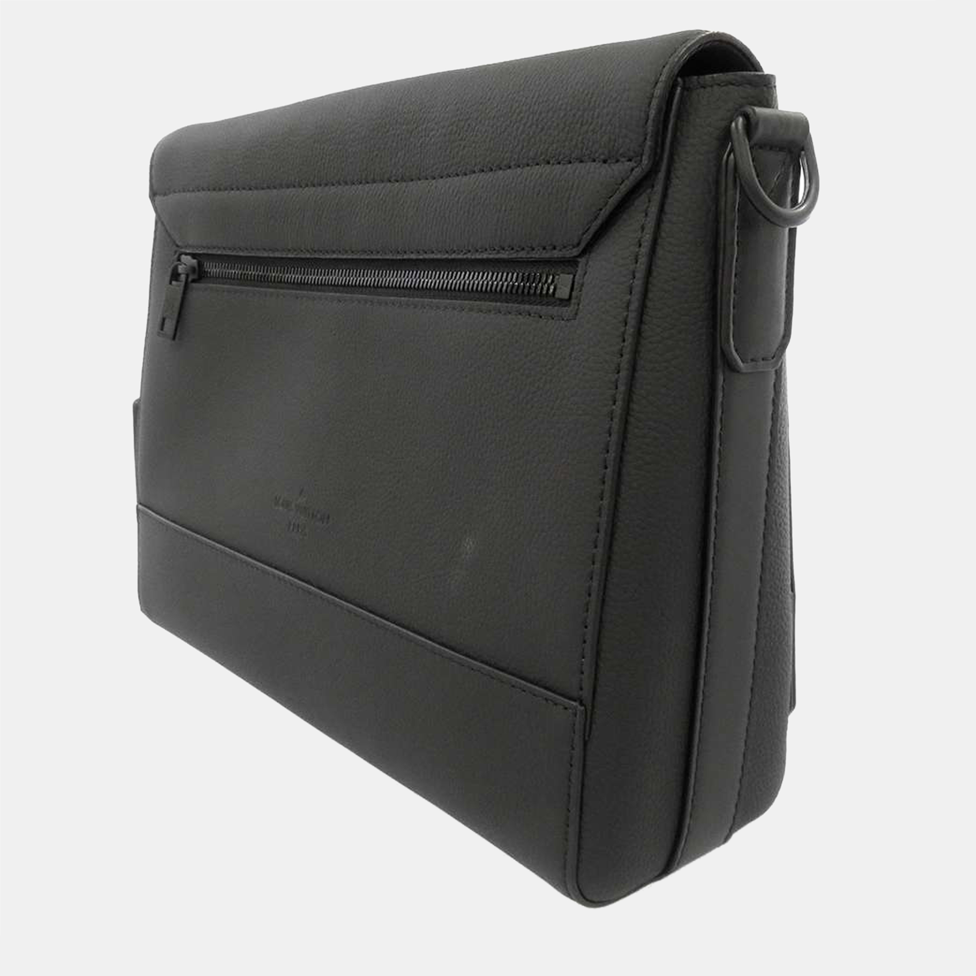 

Louis Vuitton Black Leather Aerogram Takeoff Messenger Bag