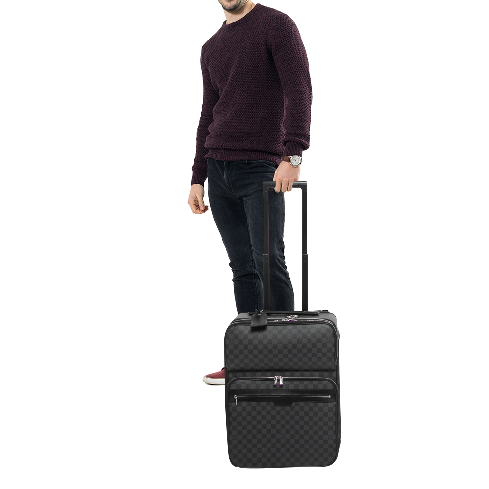 

Louis Vuitton Damier Graphite Canvas Pegase Legere Business Suitcase 55, Black