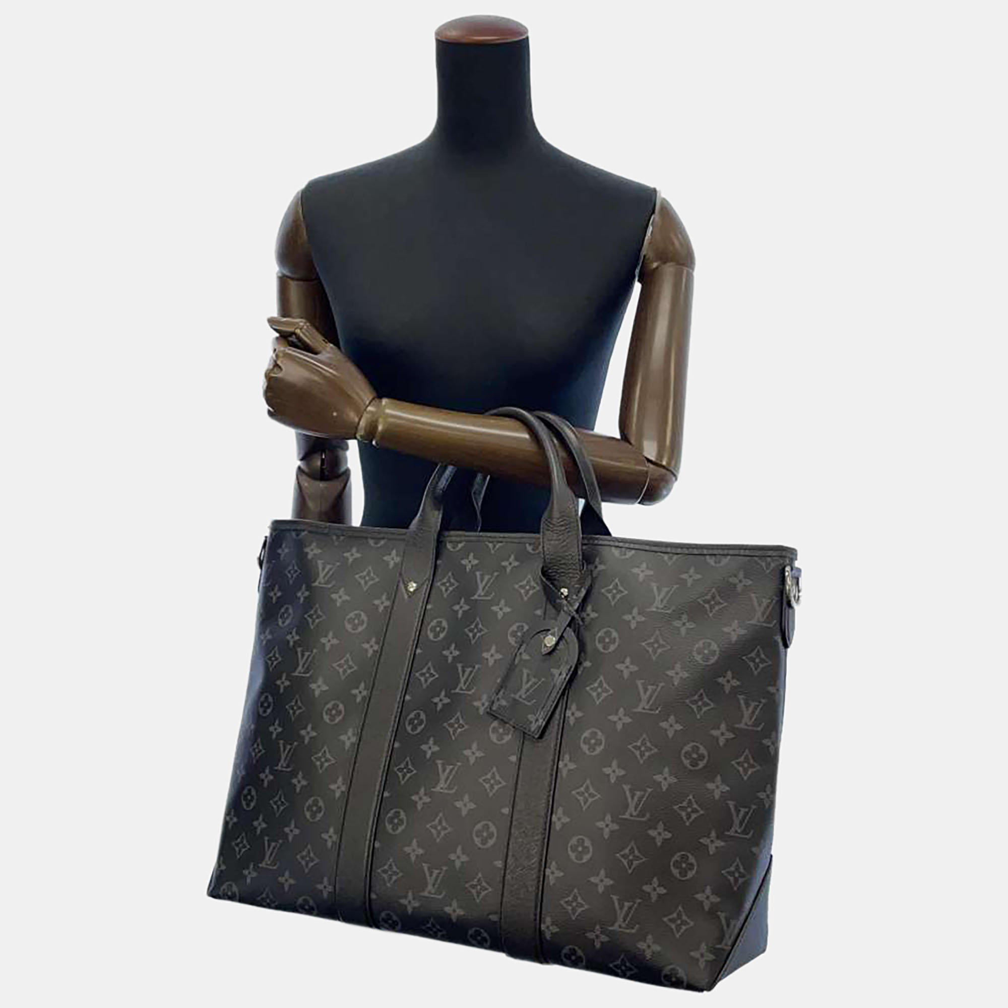 

Louis Vuitton Balck Monogram Eclipse Canvas Taigarama Weekend Tote Bag, Black