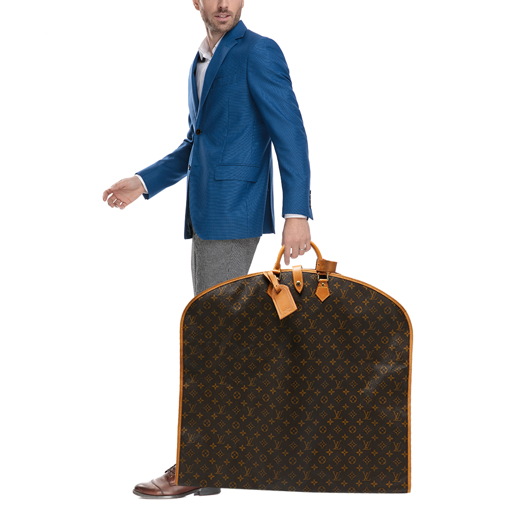 

Louis Vuitton Monogram Canvas Garment Cover Bag, Brown