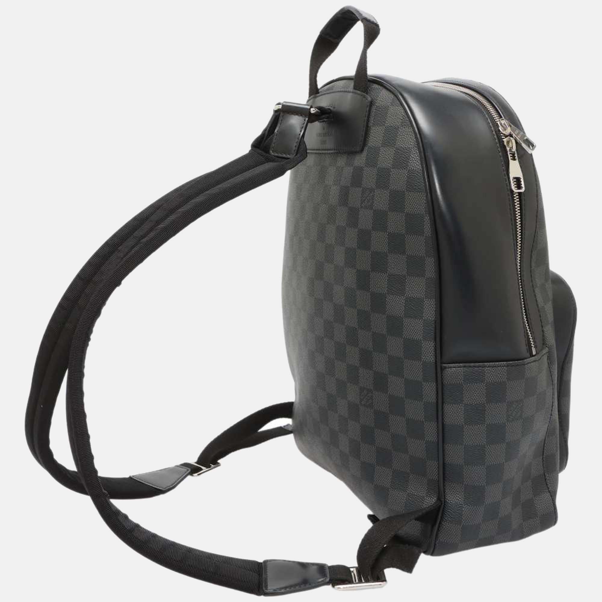 

LOUIS VUITTON Damier Graphite Josh Backpack, Black