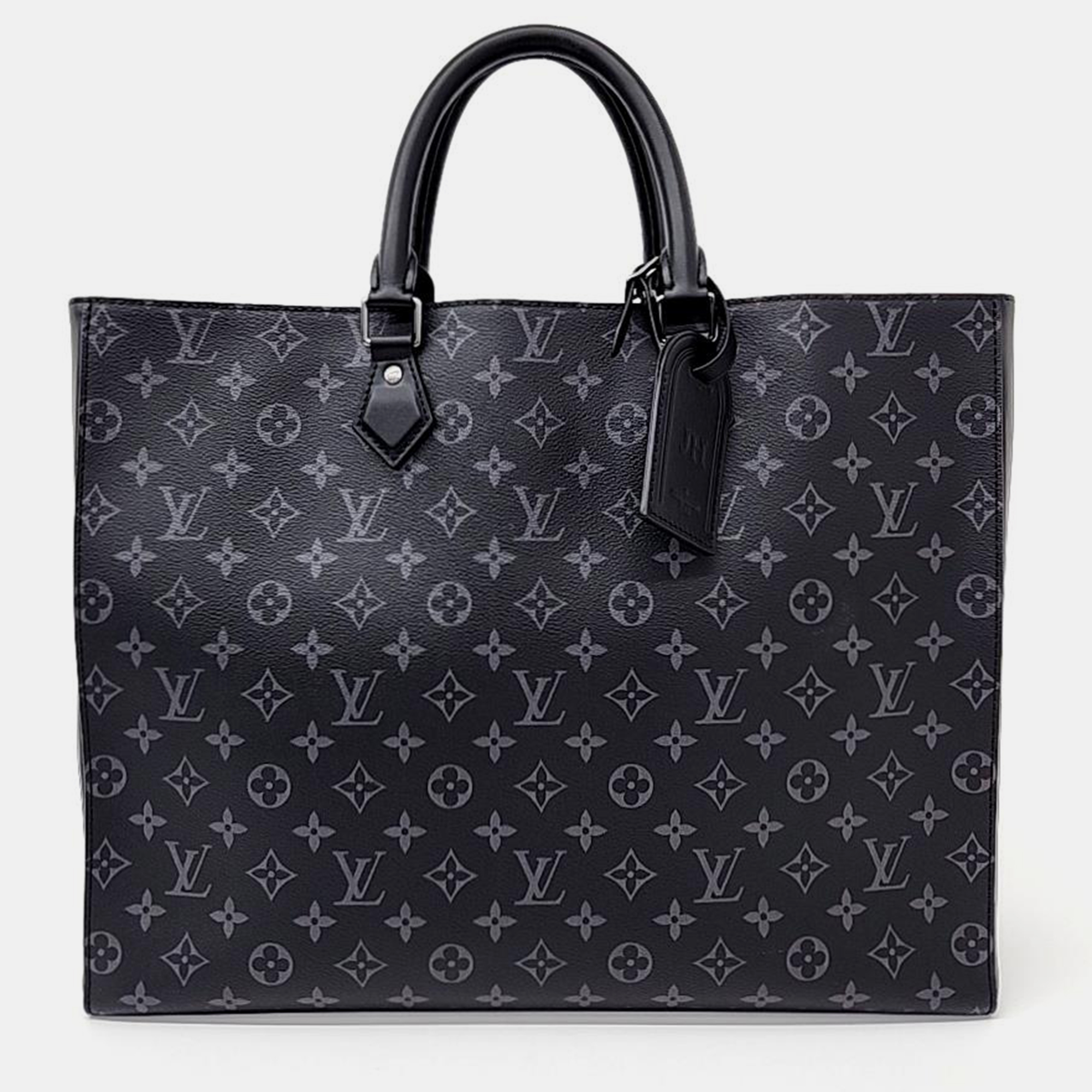 Pre-owned Louis Vuitton Eclipse Grand Sac In Black