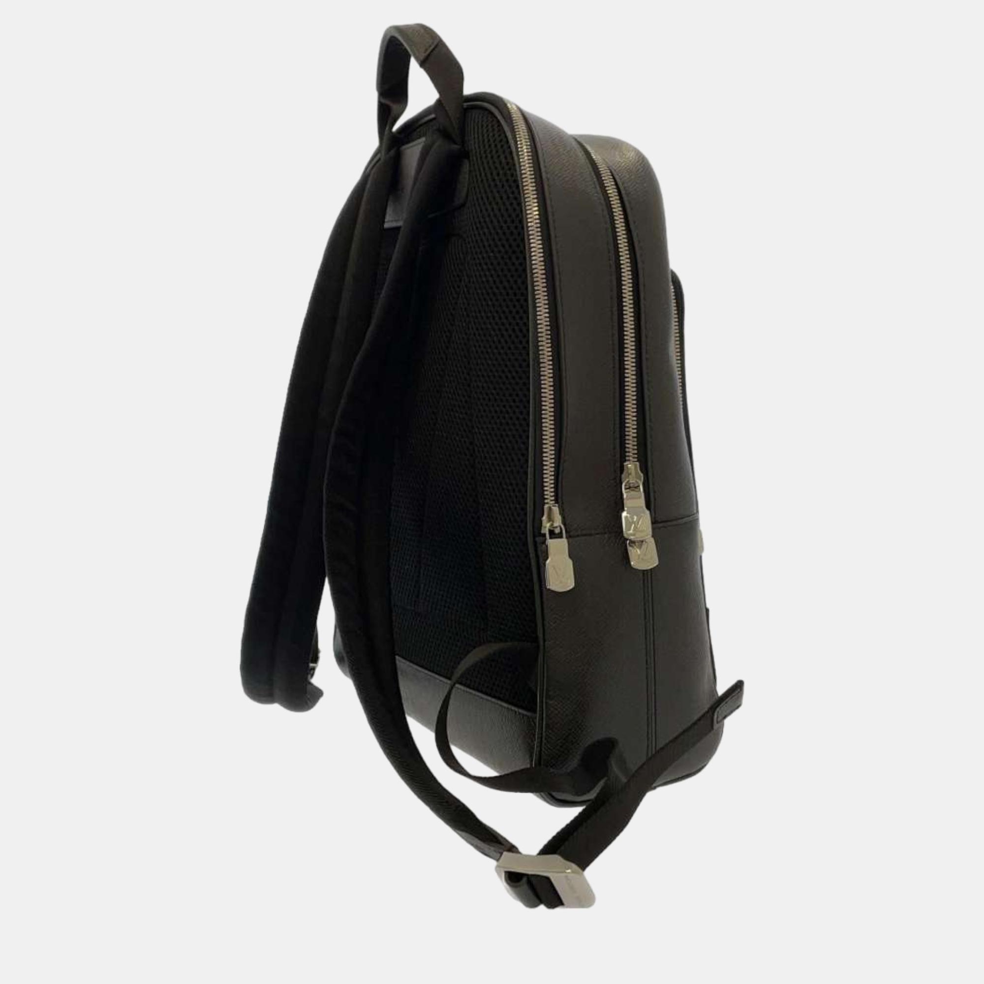 

Louis Vuitton Black Taiga Leather Adrian Backpack