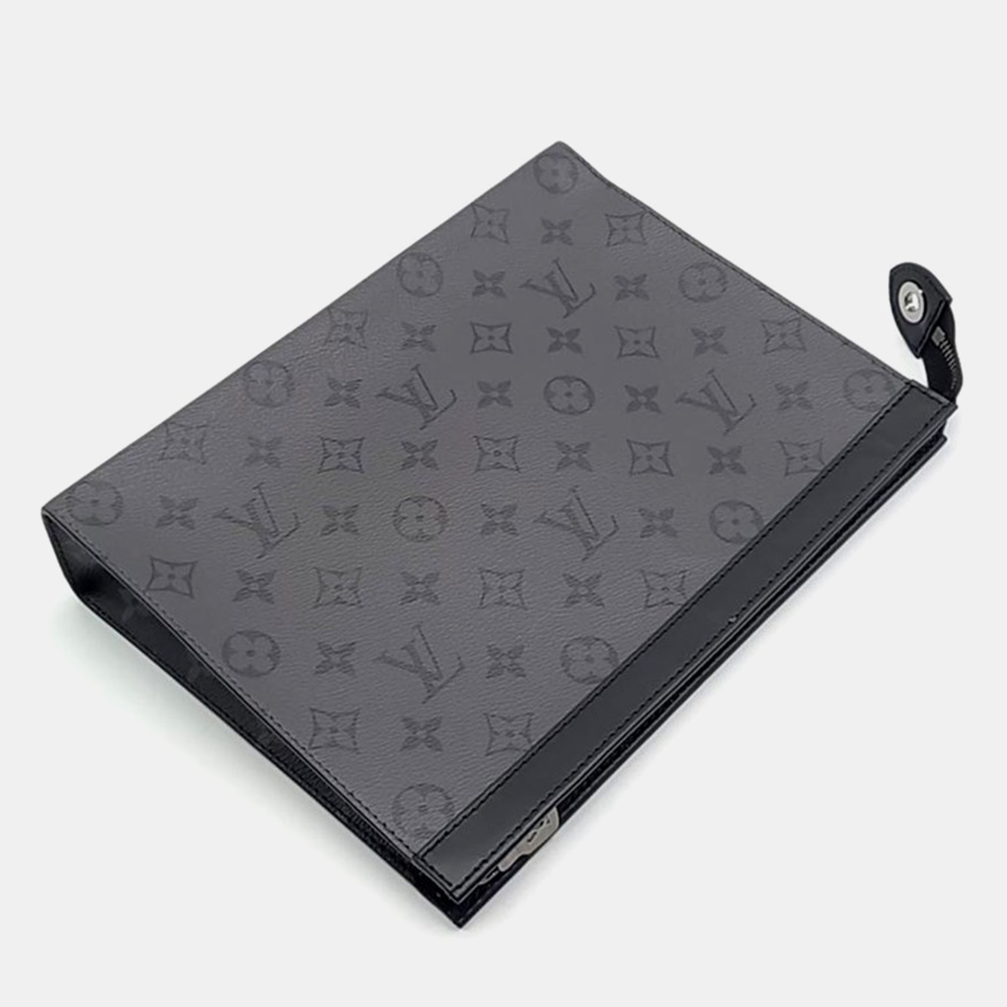 

Louis Vuitton Eclipse Pochette Voyage MM M69535 Pouch, Black