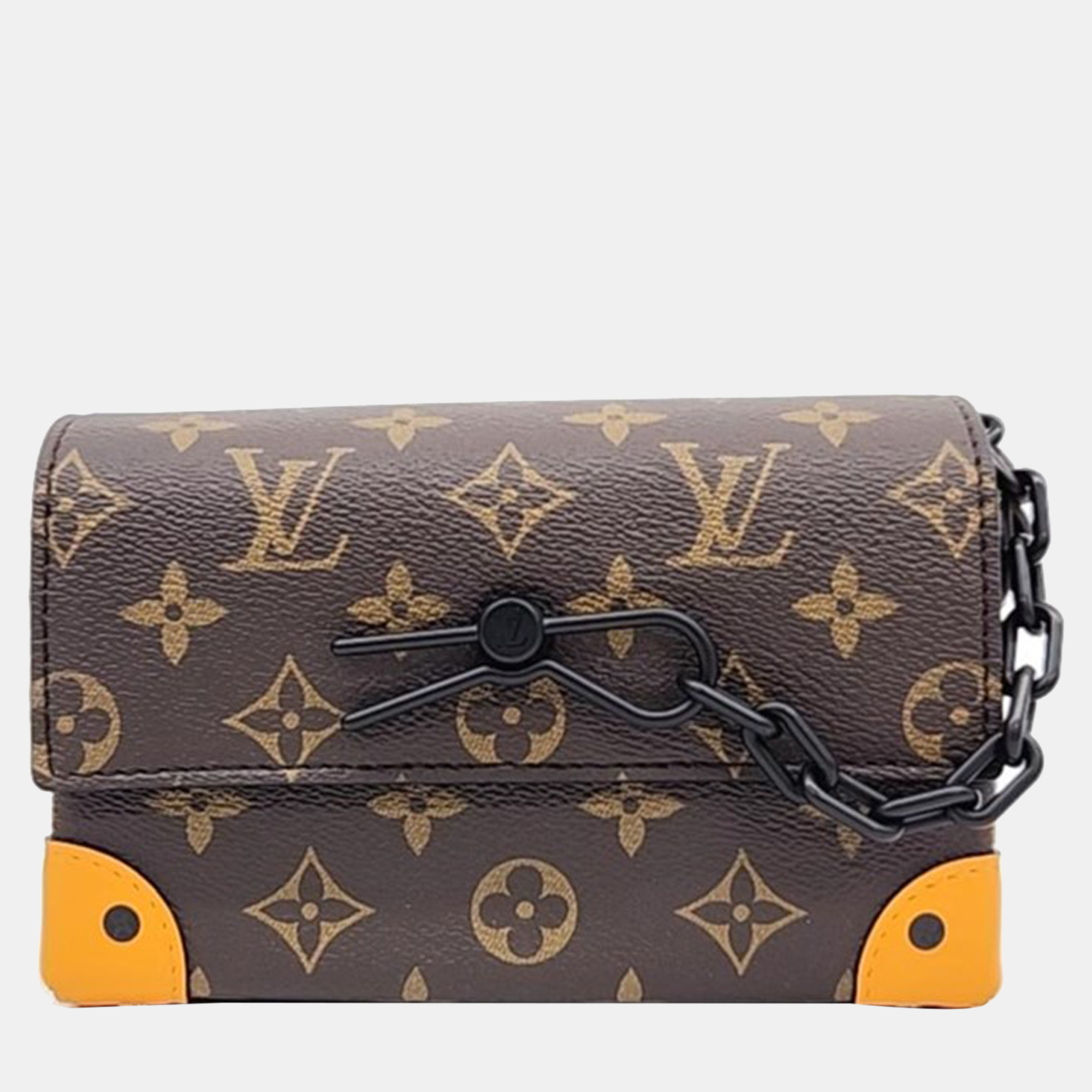 Pre-owned Louis Vuitton Steamer Wearable Wallet In Brown