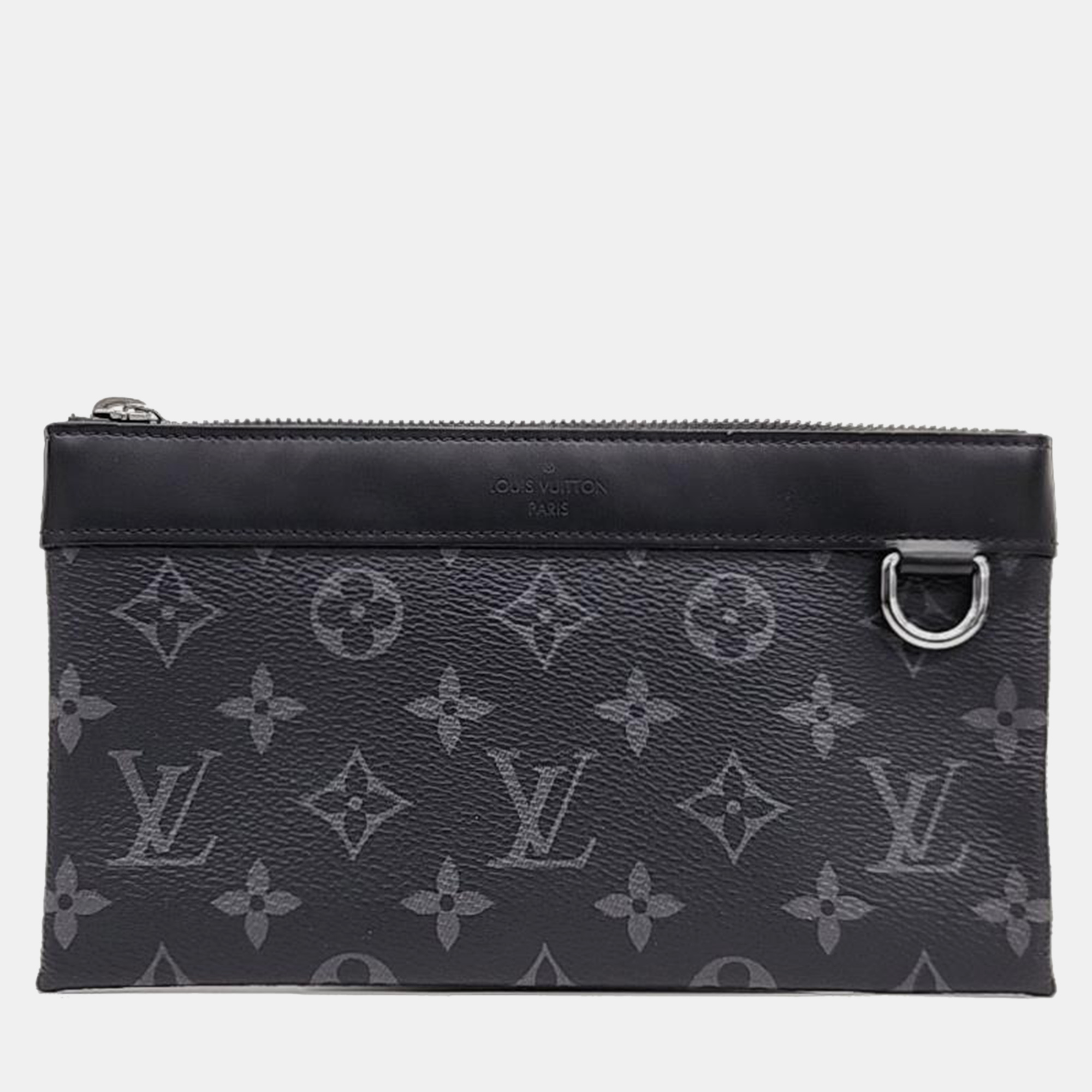 Pre-owned Louis Vuitton Discovery Pochette Pm Handbag In Black