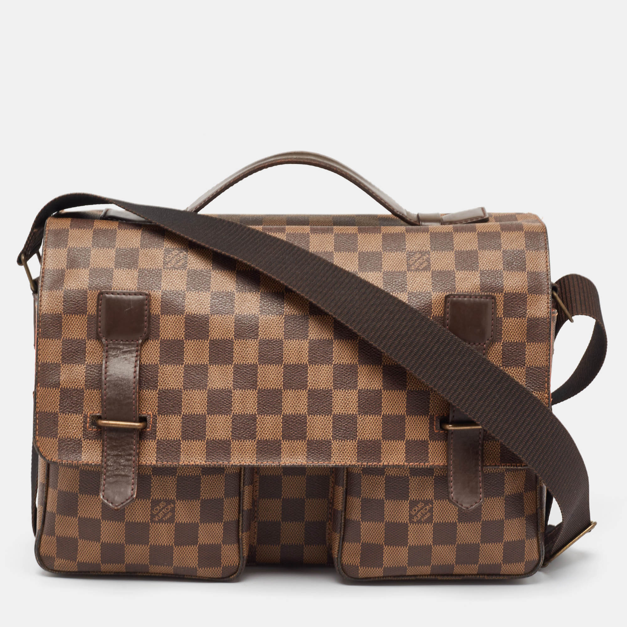 

Louis Vuitton Damier Ebene Canvas Broadway Messenger Bag, Brown