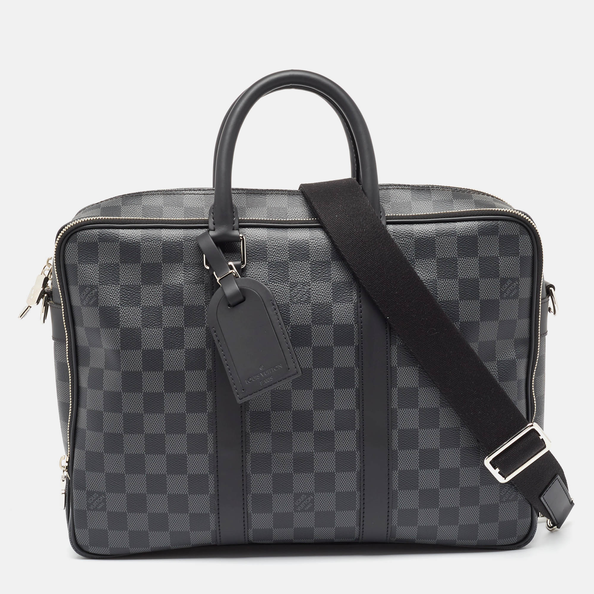 

Louis Vuitton Damier Graphite Canvas NM Icare Bag, Black