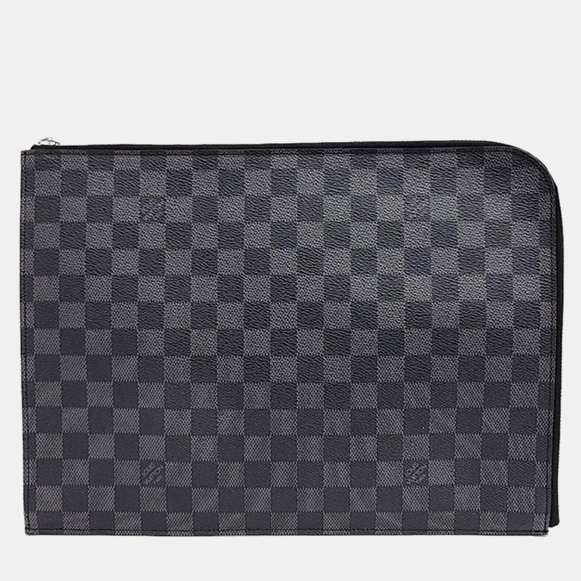 

Louis Vuitton Grey Damier Graphite Canvas Pochette Jour GM Clutch Bag