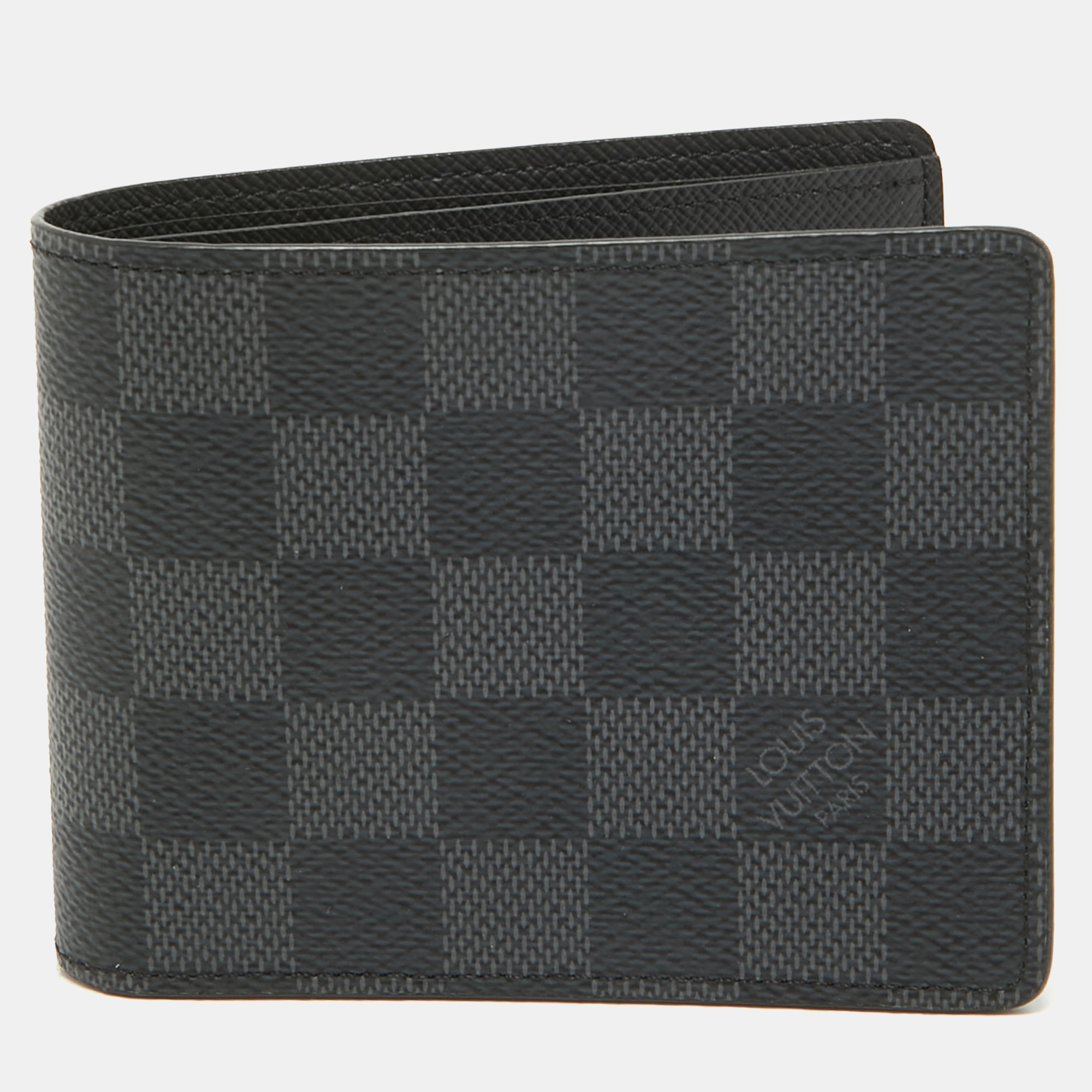 

Louis Vuitton Damier Graphite Slender Wallet, Black