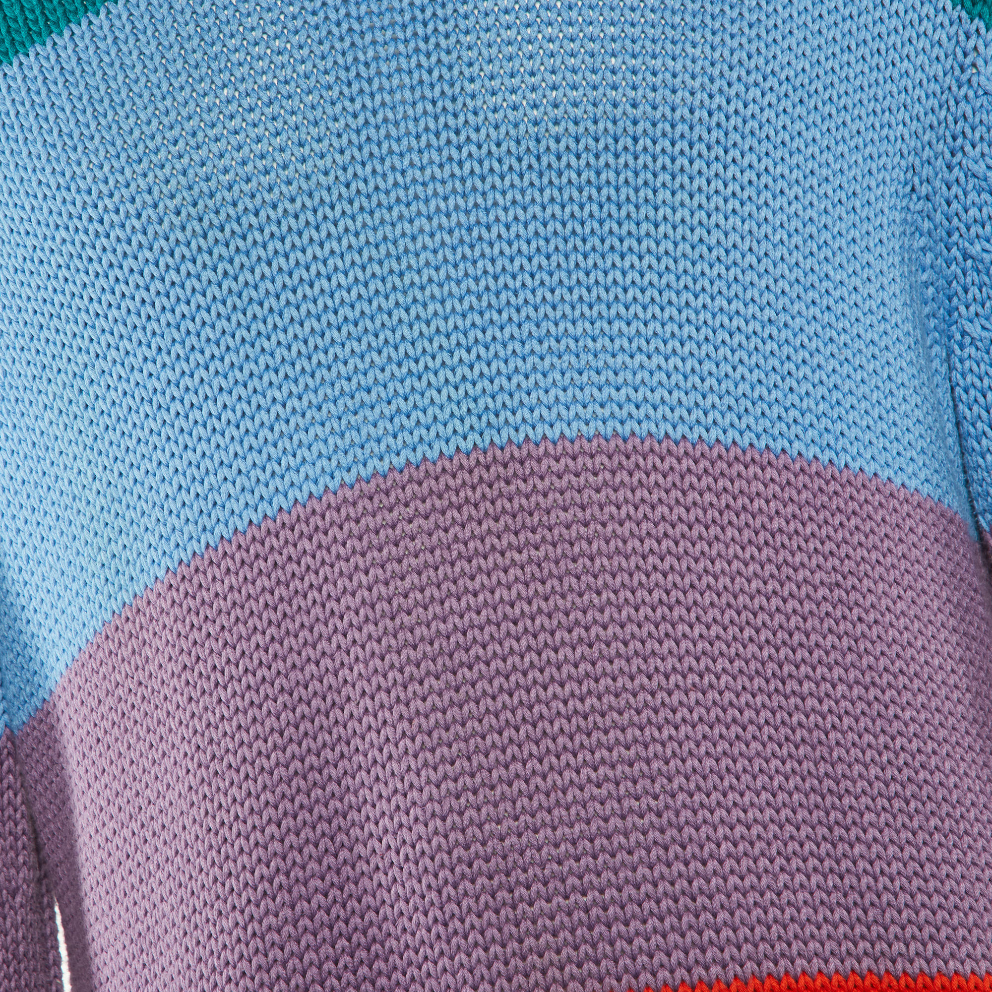 Louis Vuitton Multicolor Colorblock Cotton & Cashmere Knit Jumper L 