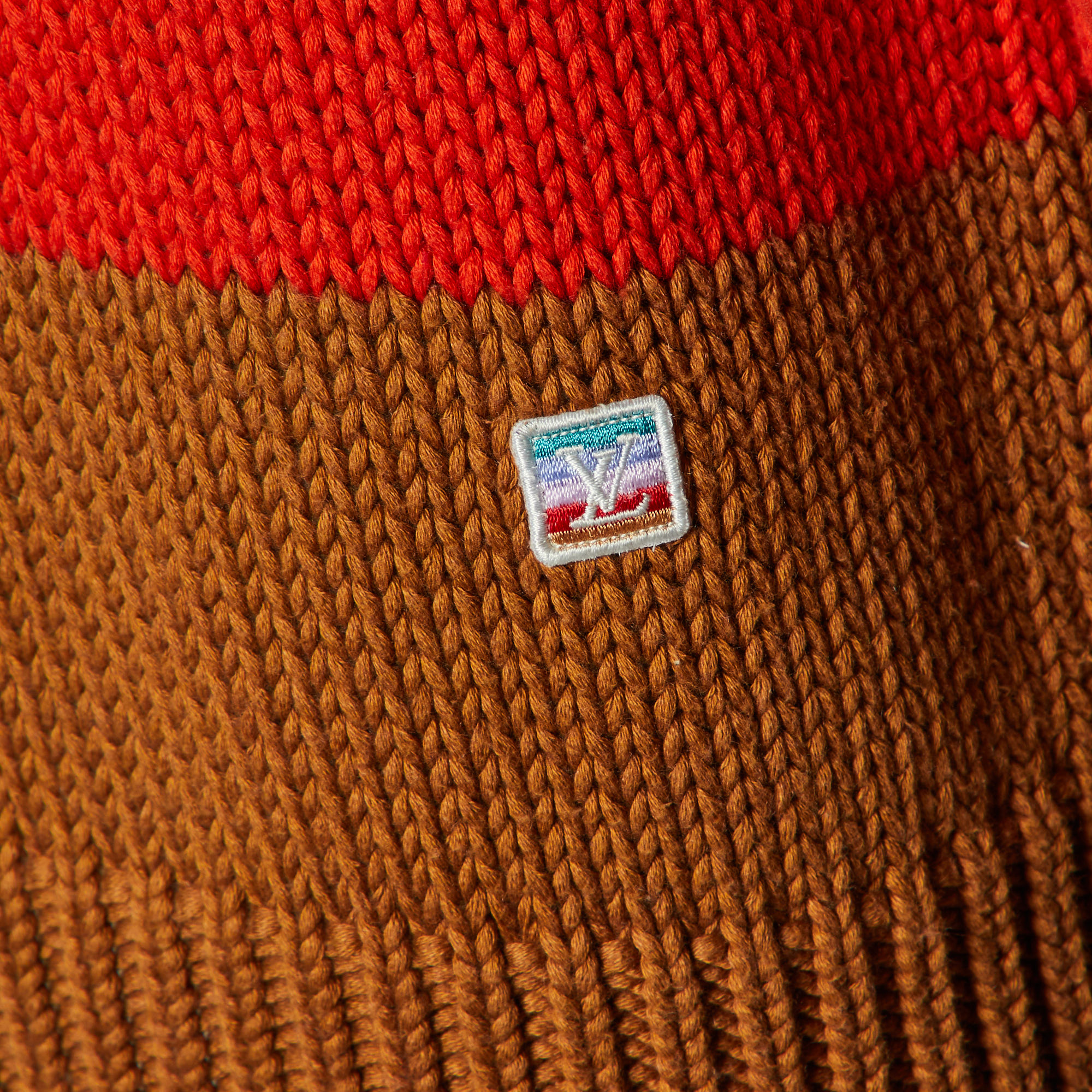 Louis Vuitton Multicolor Colorblock Cotton & Cashmere Knit Jumper L 