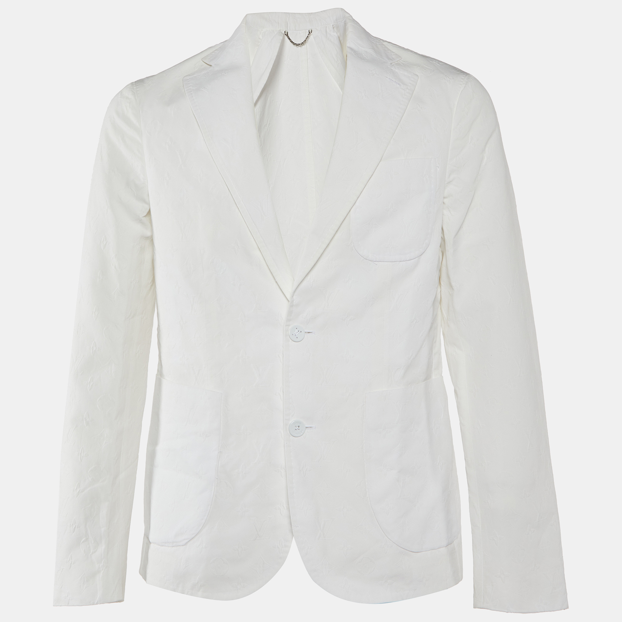 

Louis Vuitton White Monogram Cotton Napolitana Jacket L