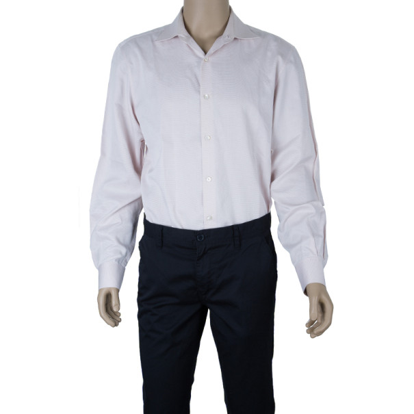 

Louis Vuitton Rose Pink Cotton Button Down Shirt