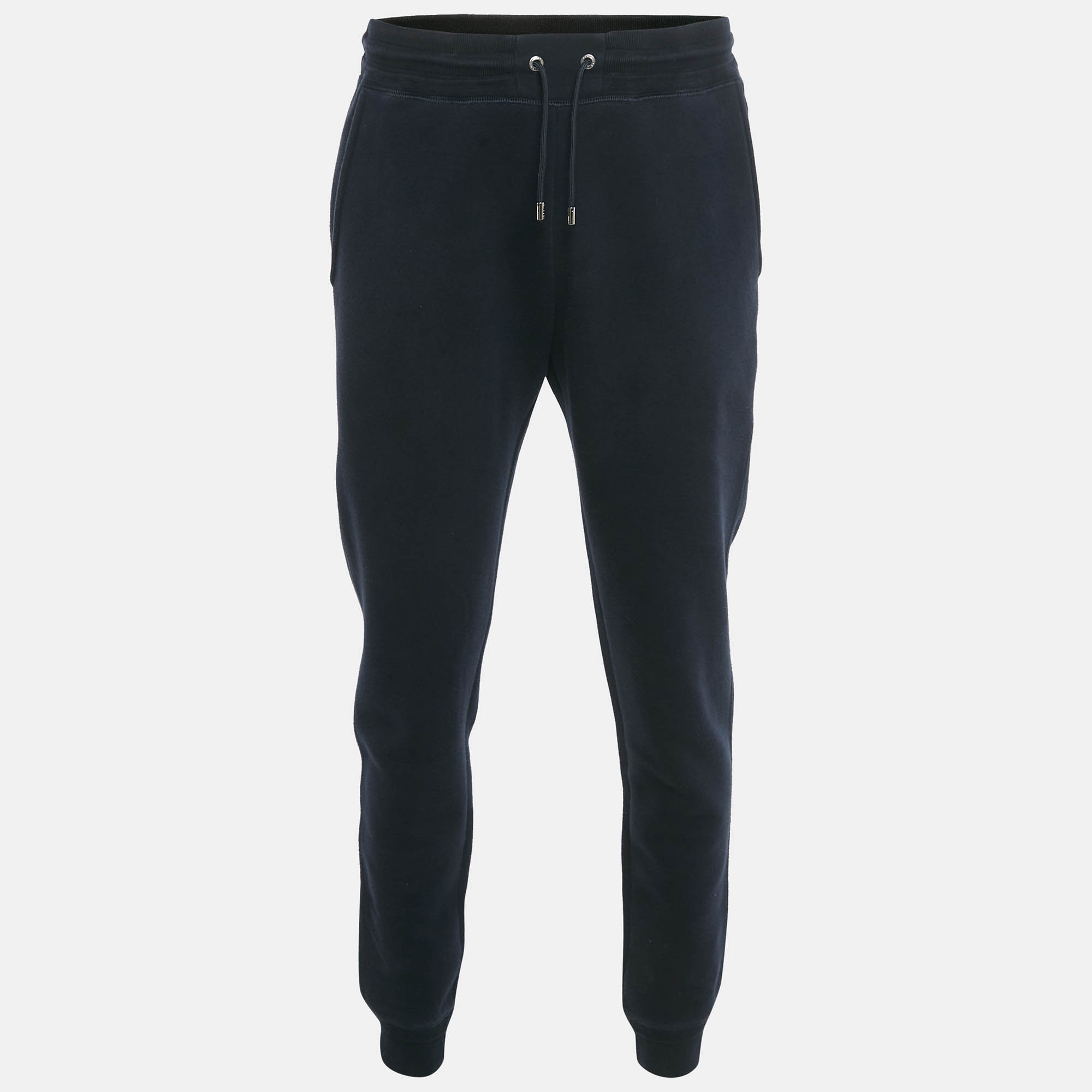 

Louis Vuitton Navy Blue Cotton Knit Joggers M