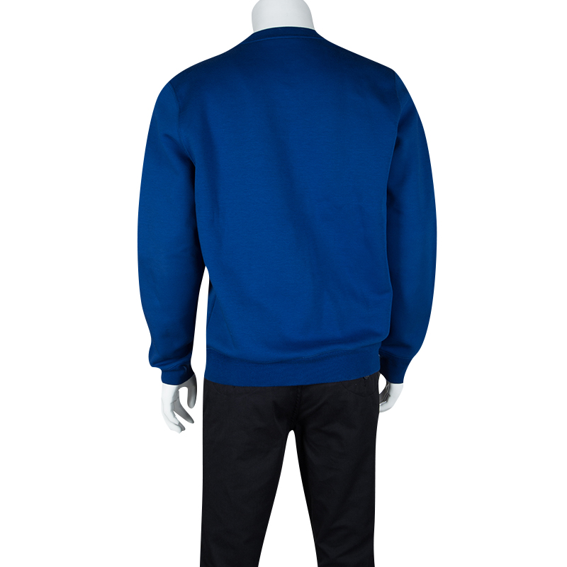 Louis Vuitton Blue Flag Print Sweatshirt XL