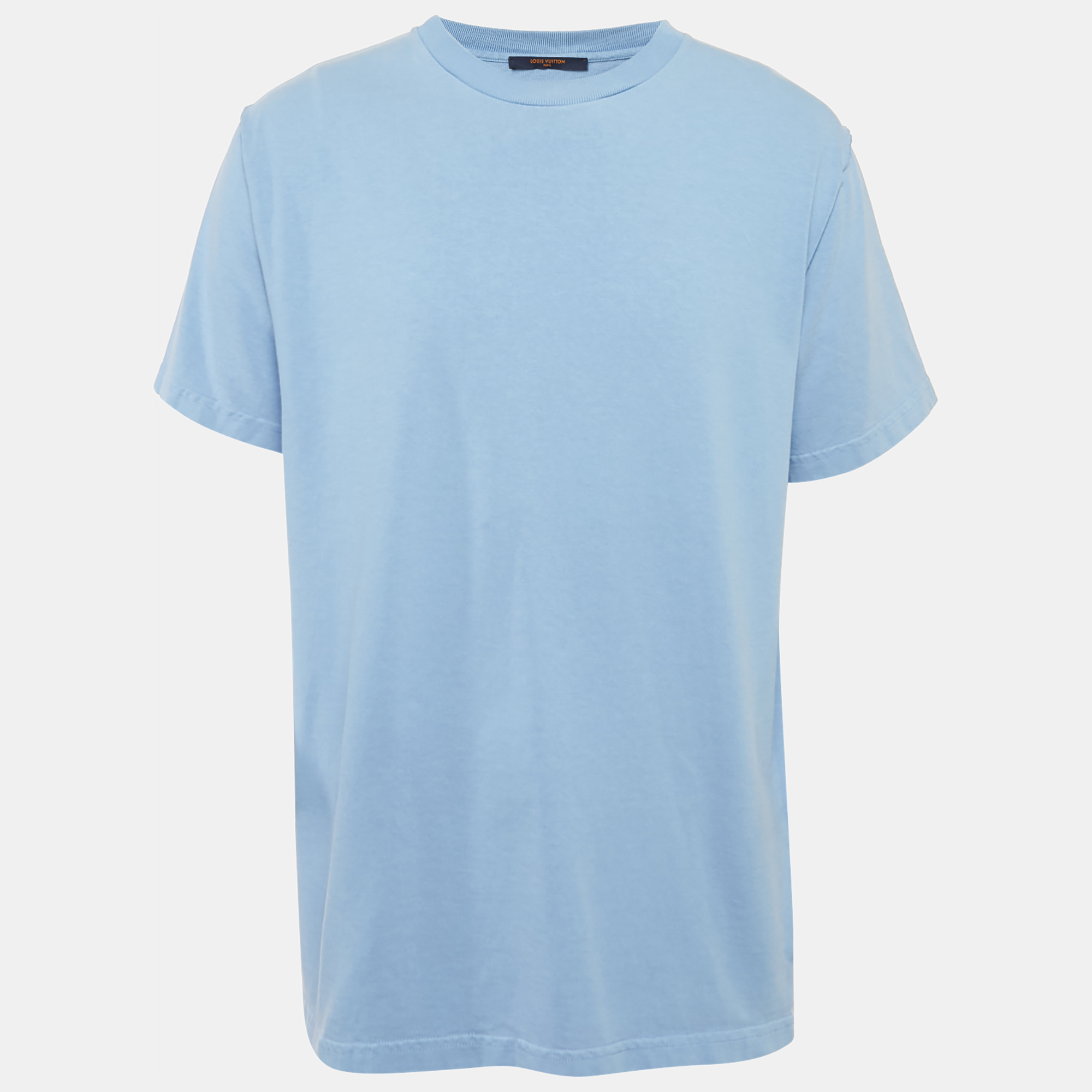 

Louis Vuitton Blue Cotton Knit Crewneck T-shirt L