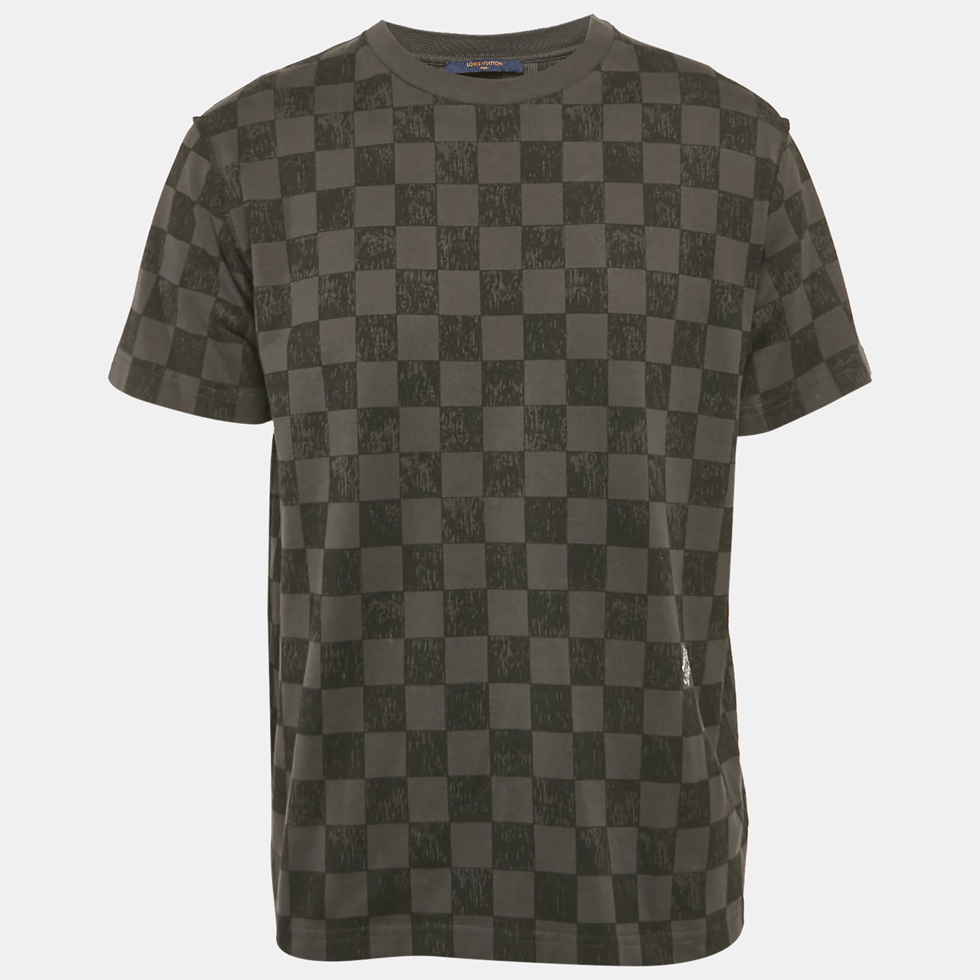 

Louis Vuitton Grey Damier Jersey Crewneck T-Shirt L