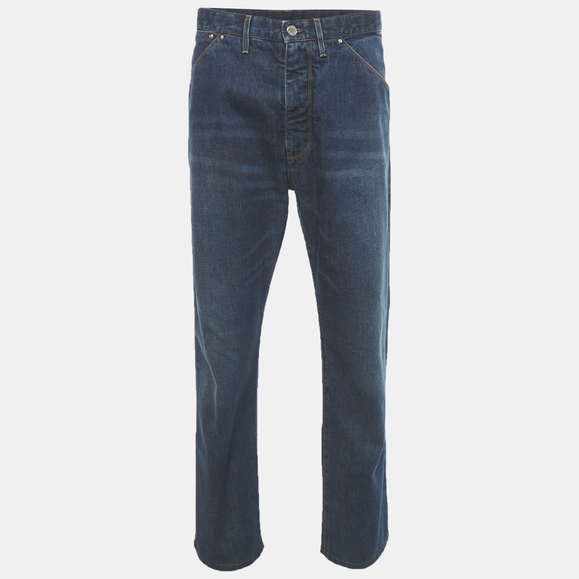 

Louis Vuitton Blue Straight Leg Denim Jeans XL Waist 35"