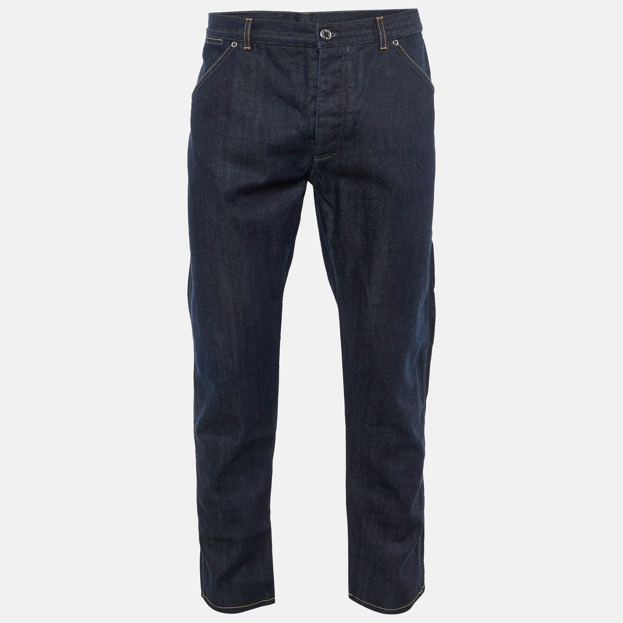 

Louis Vuitton Dark Blue Straight Fit Denim Jeans M Waist 38"