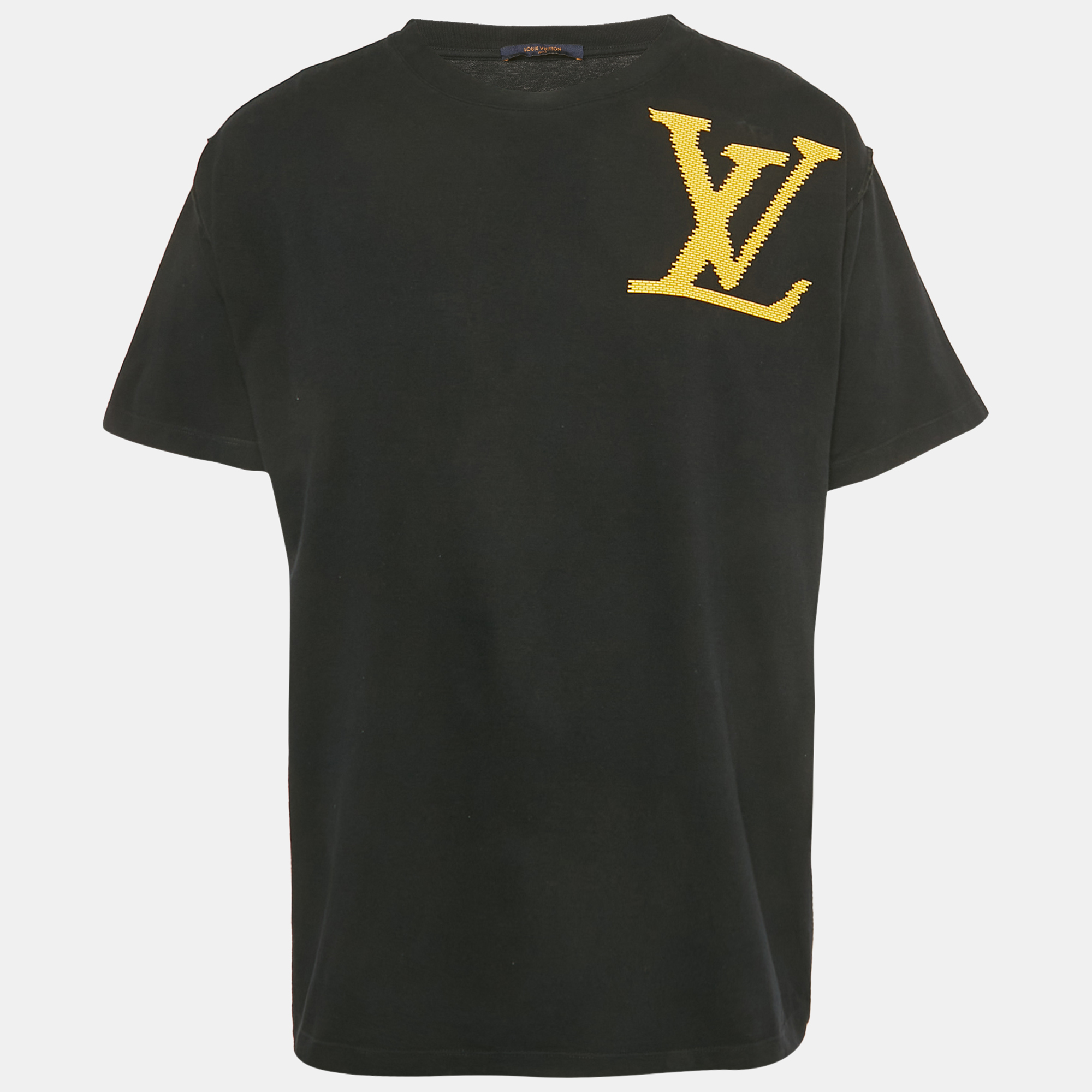 

Louis Vuitton Black LV Print Jersey T-Shirt XL