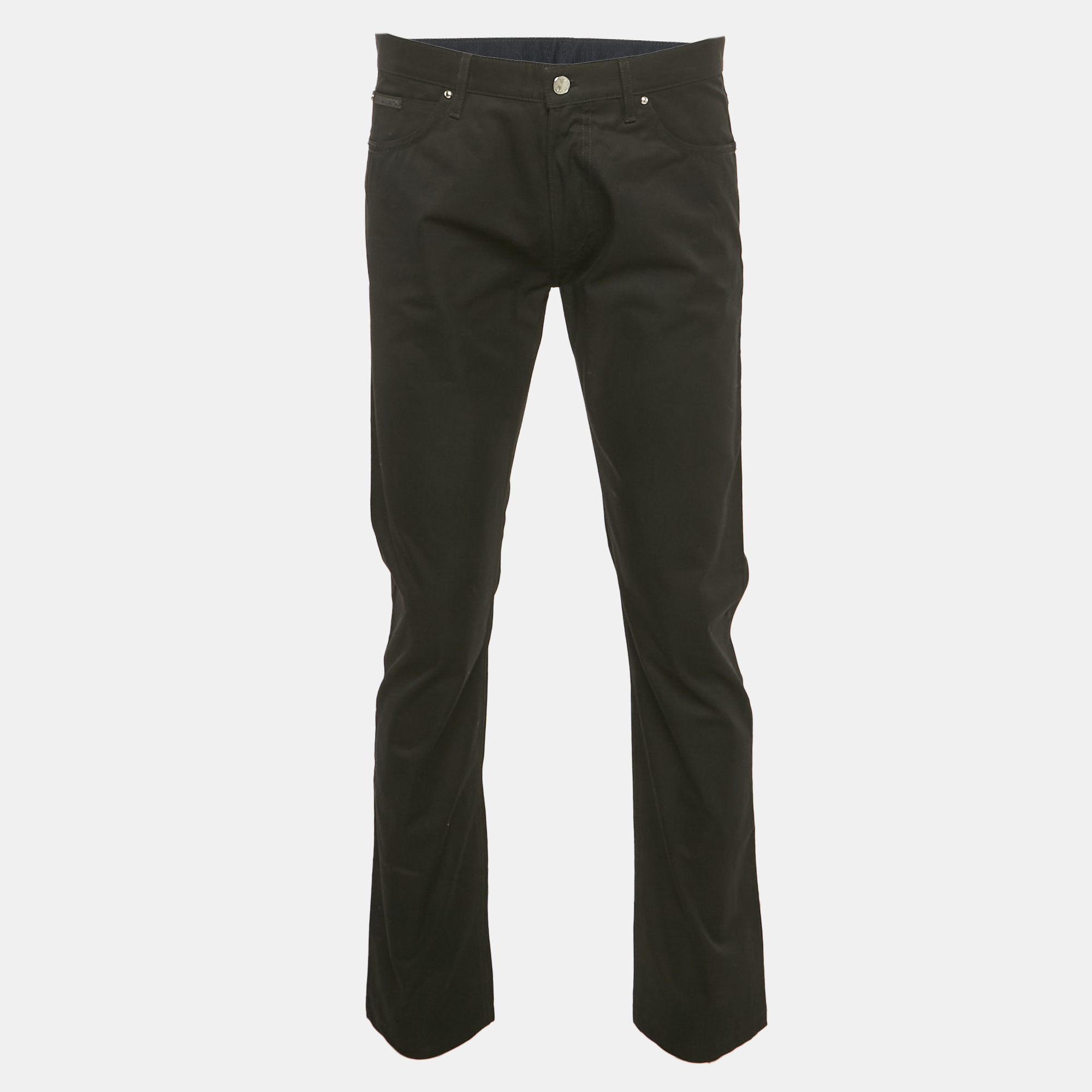 

Louis Vuitton Black Cotton Regular Fit Pants L