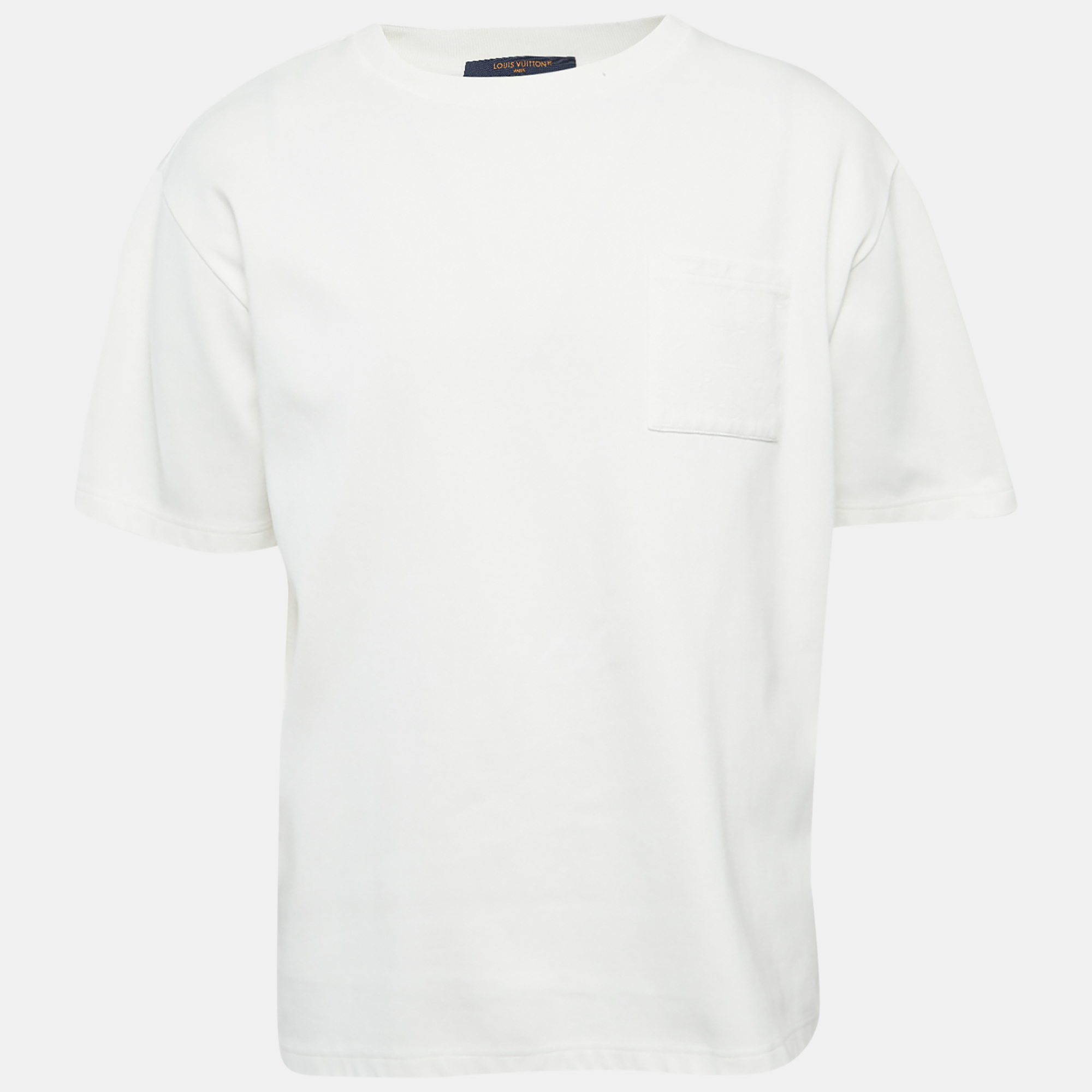 

Louis Vuitton White Cotton Monogram Pocket T-Shirt XXL