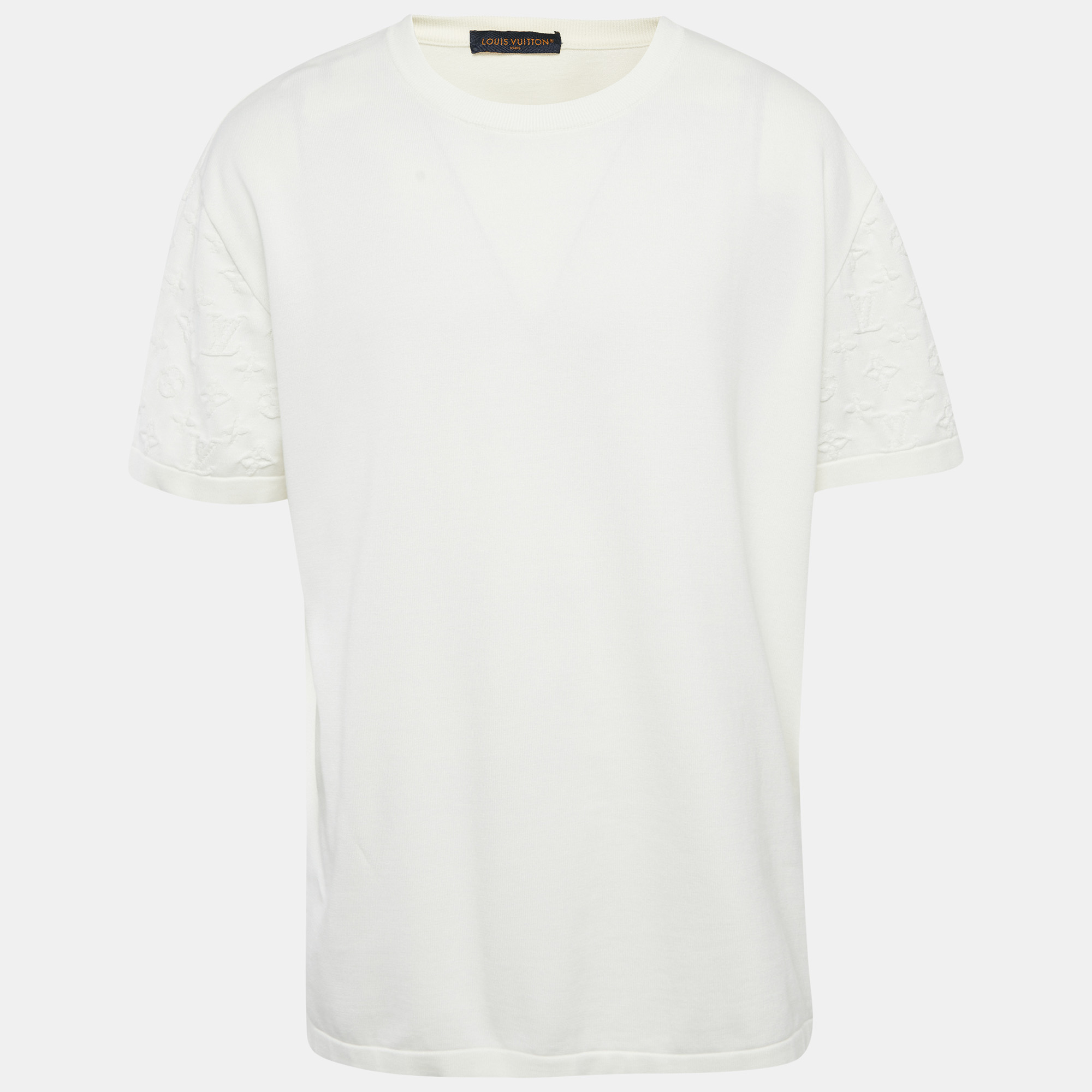 

Louis Vuitton White Monogram Gradient Sleeve Cotton T-Shirt 4L