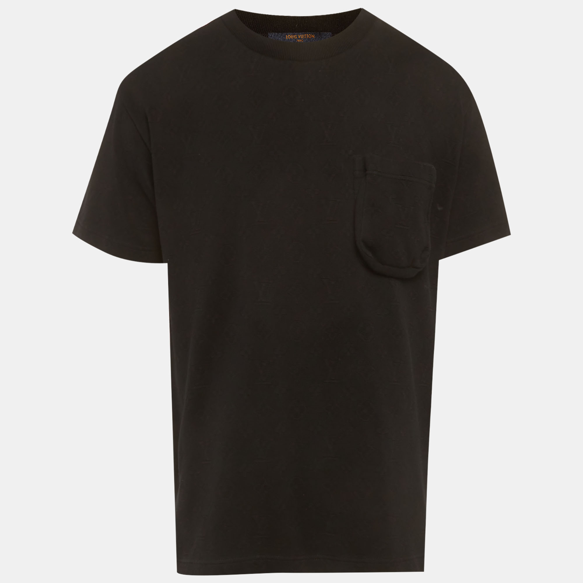 

Louis Vuitton Black Monogram Cotton 3D Pocket T-Shirt S