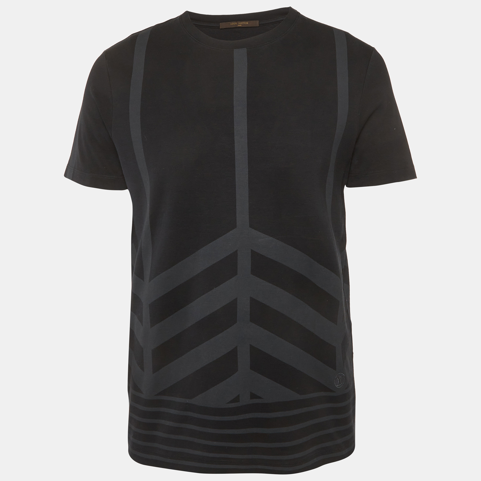 

Louis Vuitton Black Check Jersey T-Shirt M