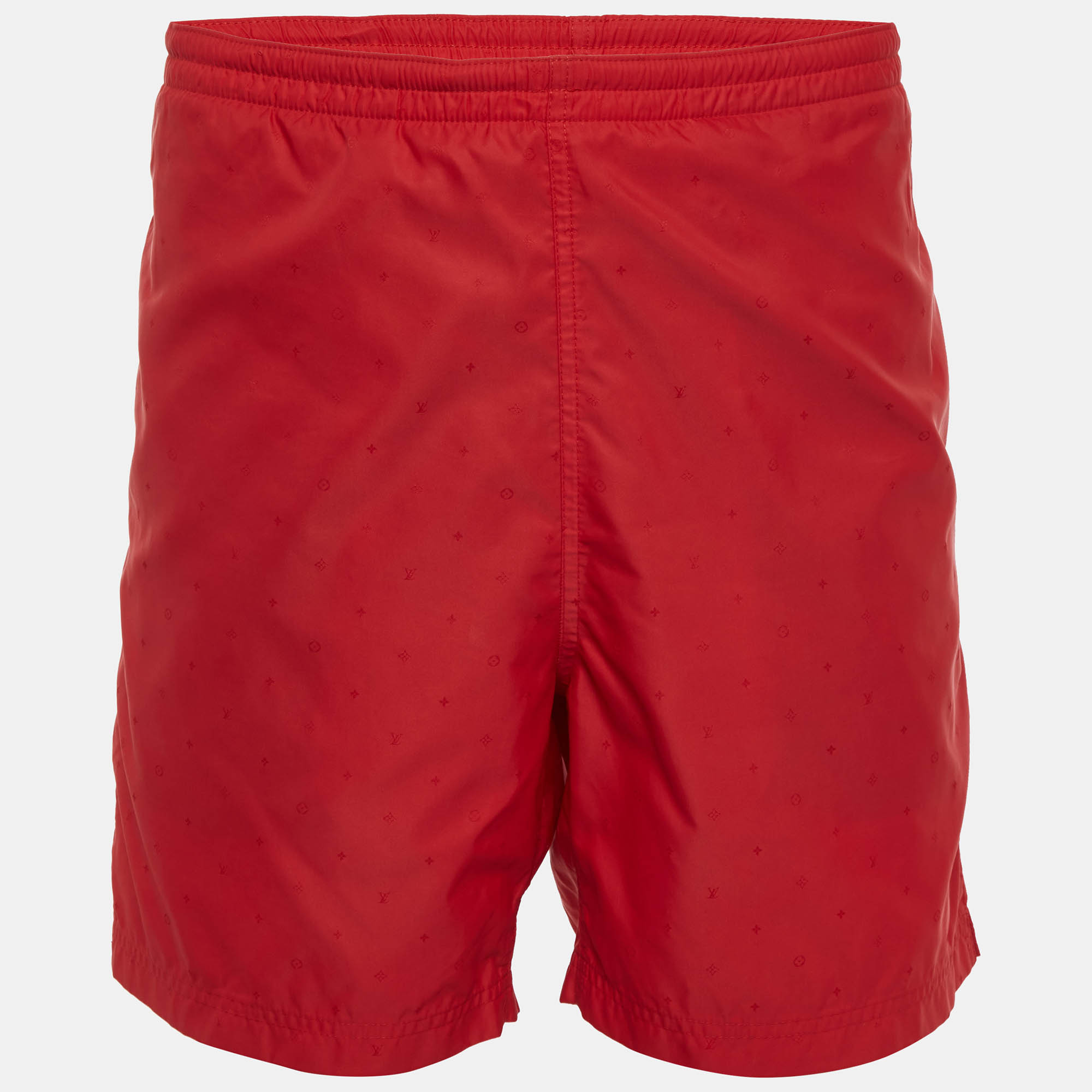 

Louis Vuitton Red Synthetic Monogram Swim Shorts L