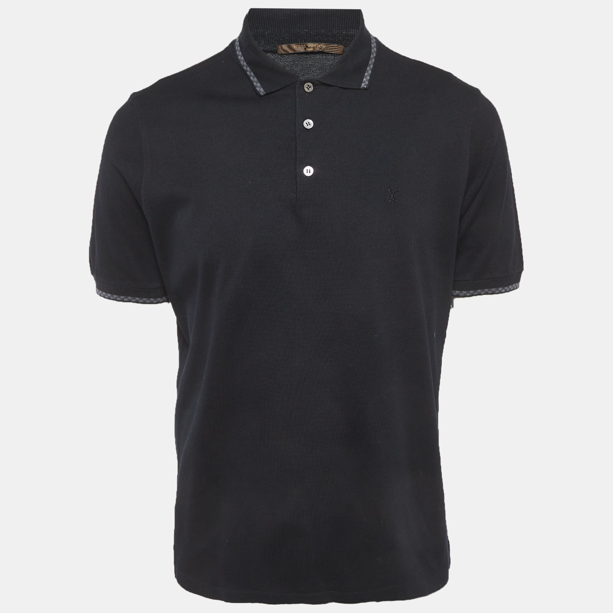 

Louis Vuitton Black Cotton Polo T-Shirt XL, Red