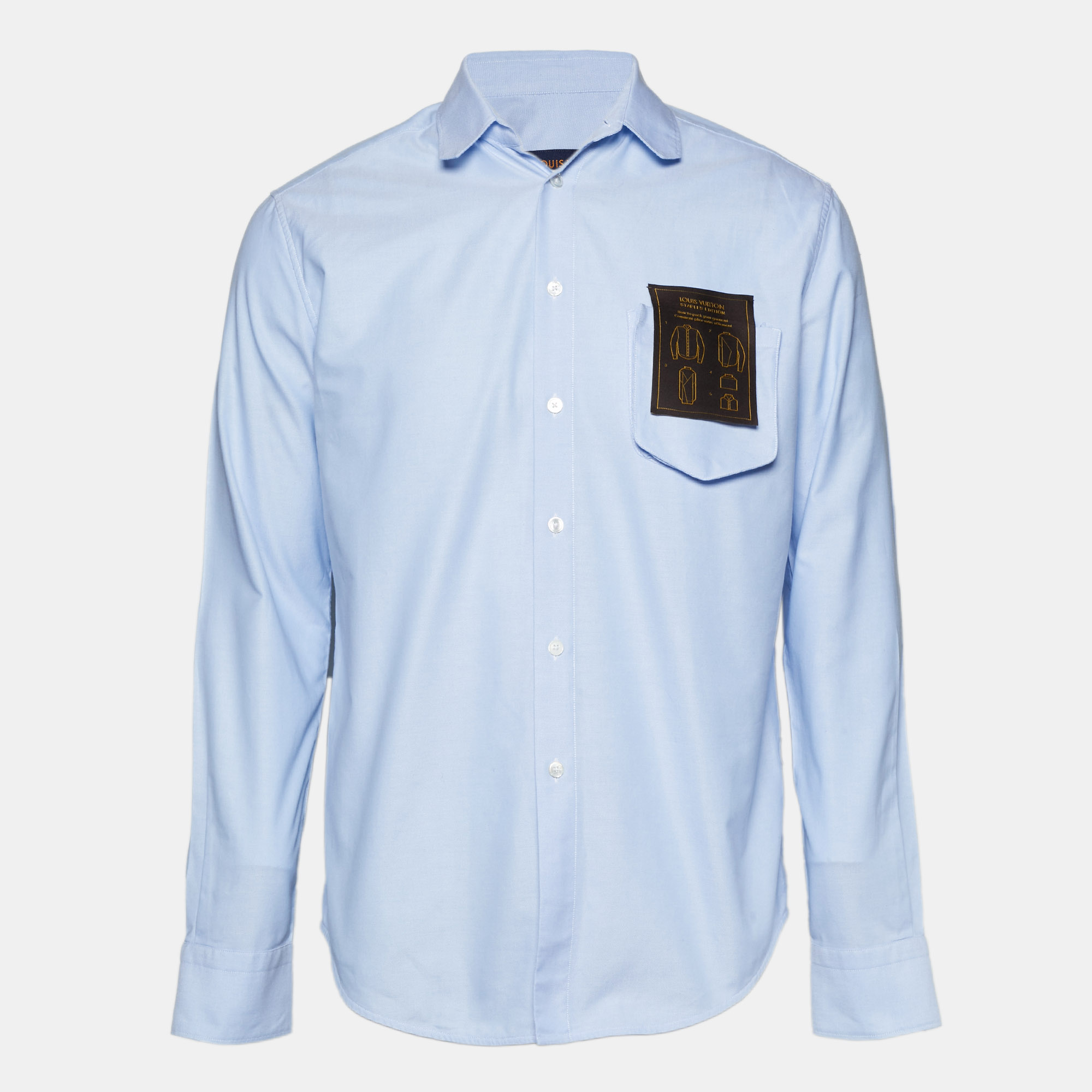 

Louis Vuitton Blue Cotton Long Sleeve Shirt M