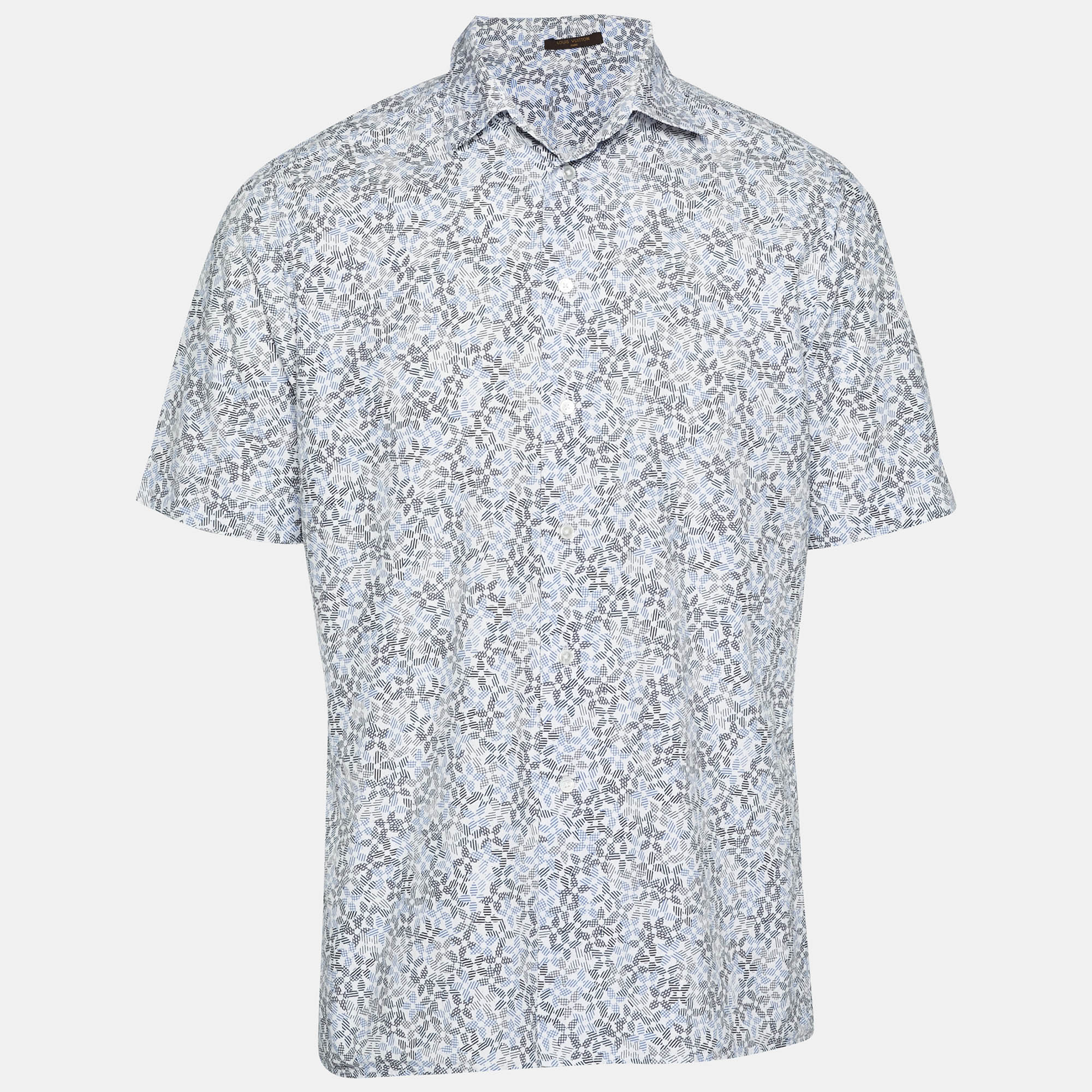 

Louis Vuitton Multicolour Floral Print Cotton Short Sleeve Shirt L, Multicolor